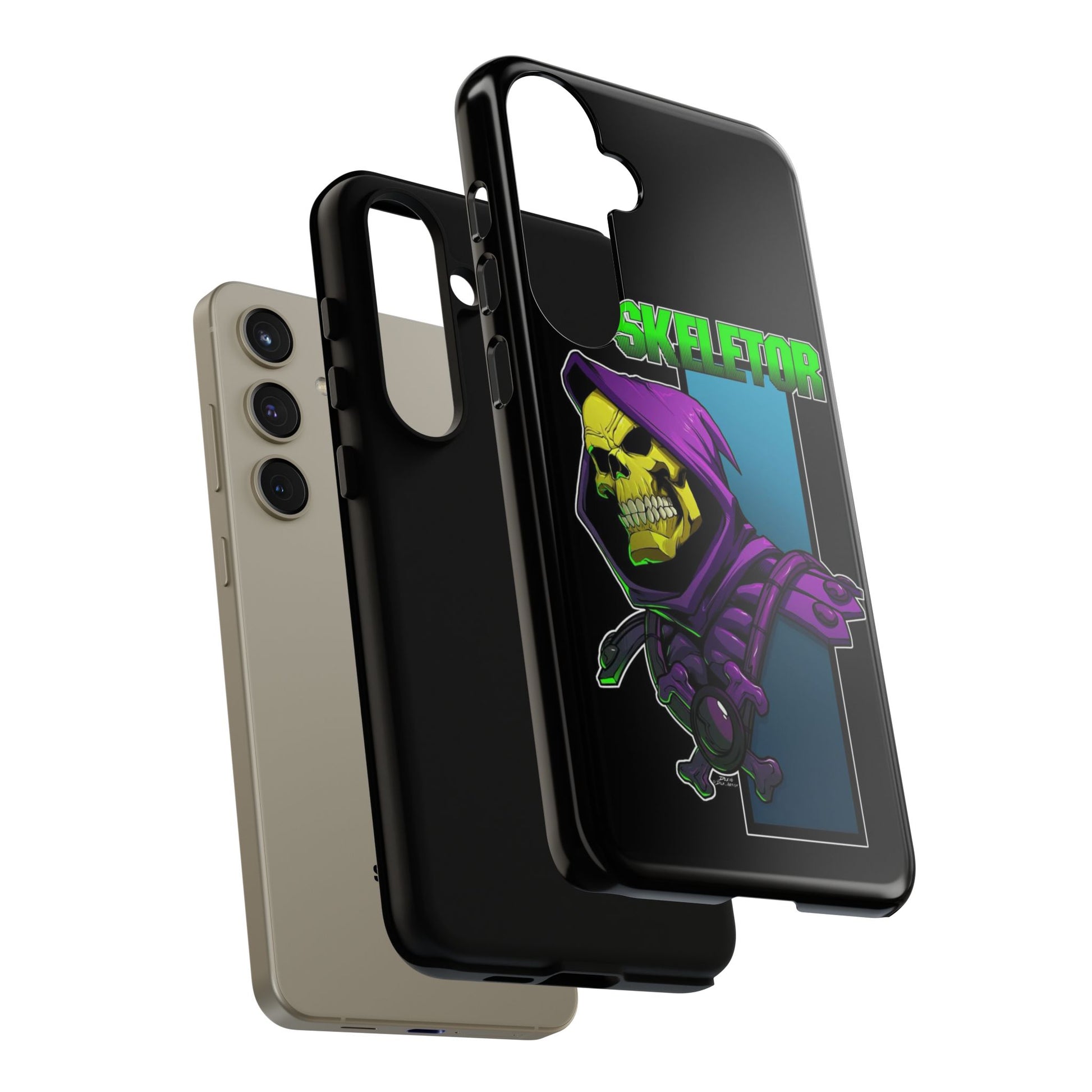 Skeletor Tough Cases for iPhones, Samsung, and Pixel