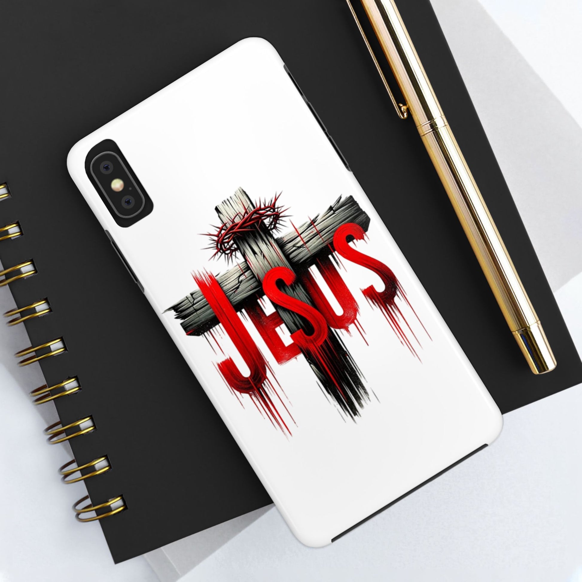 Jesus Cross and Crown Christian Theme Phone Cases for iPhones & Samsung Phones
