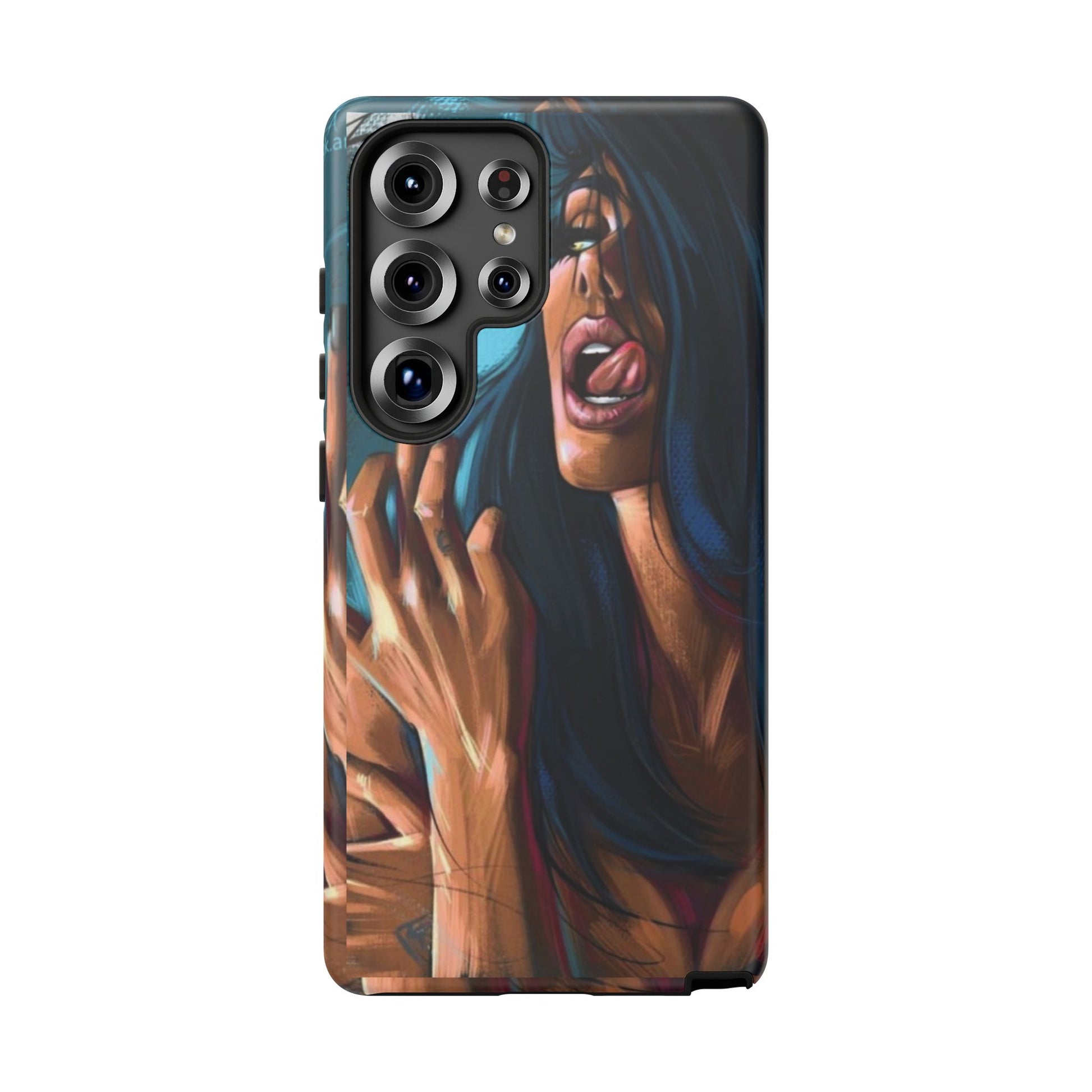 Tough Girl Theme Urban Design Cases for iPhones, Samsung, and Pixel