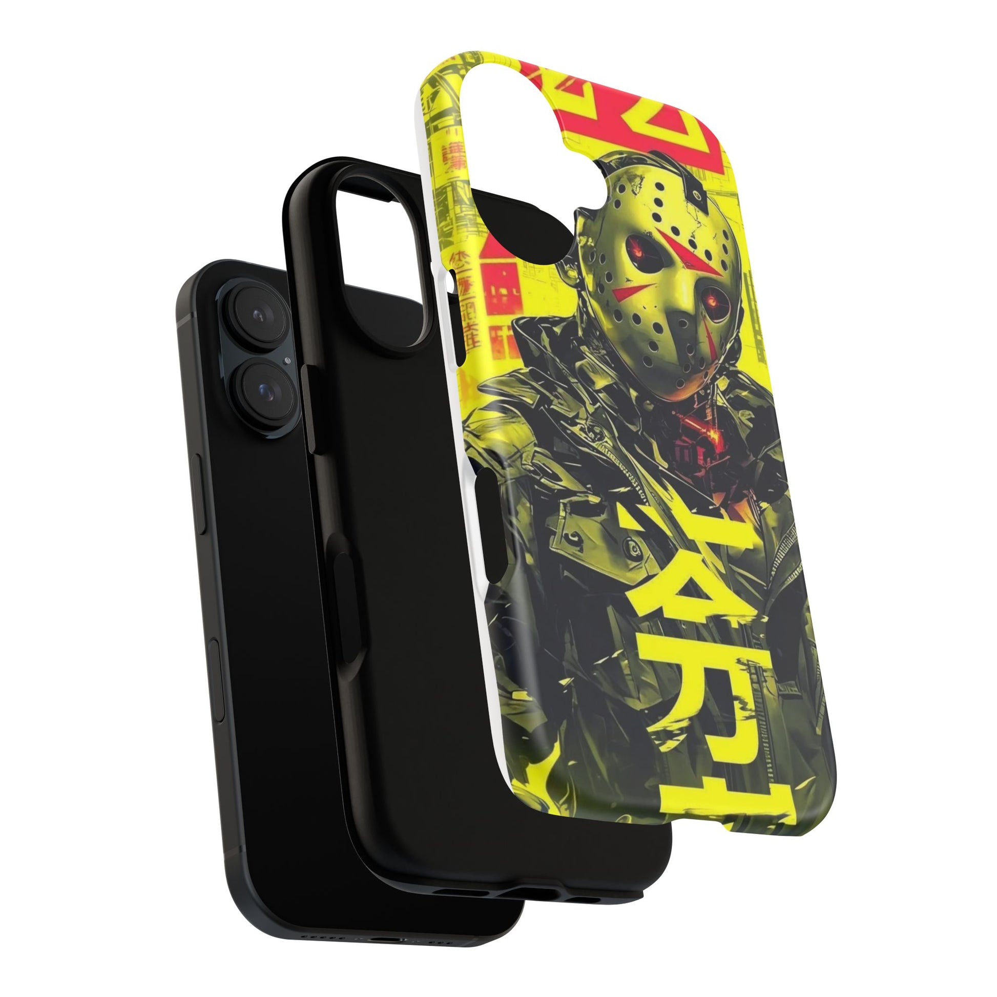 Cyberpunk X Jason Voorhees Tough Cases for iPhones, Samsung, and Pixel