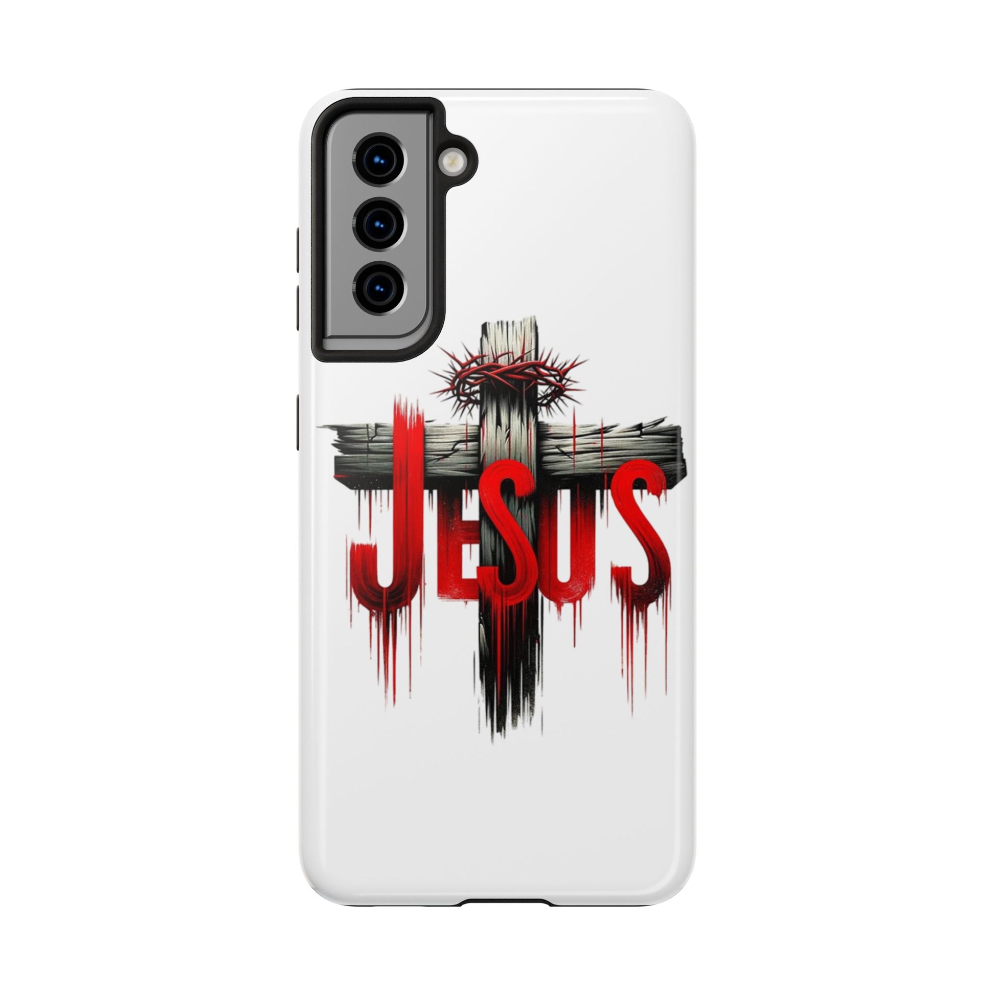 Jesus Cross and Crown Christian Theme Phone Cases for iPhones & Samsung Phones