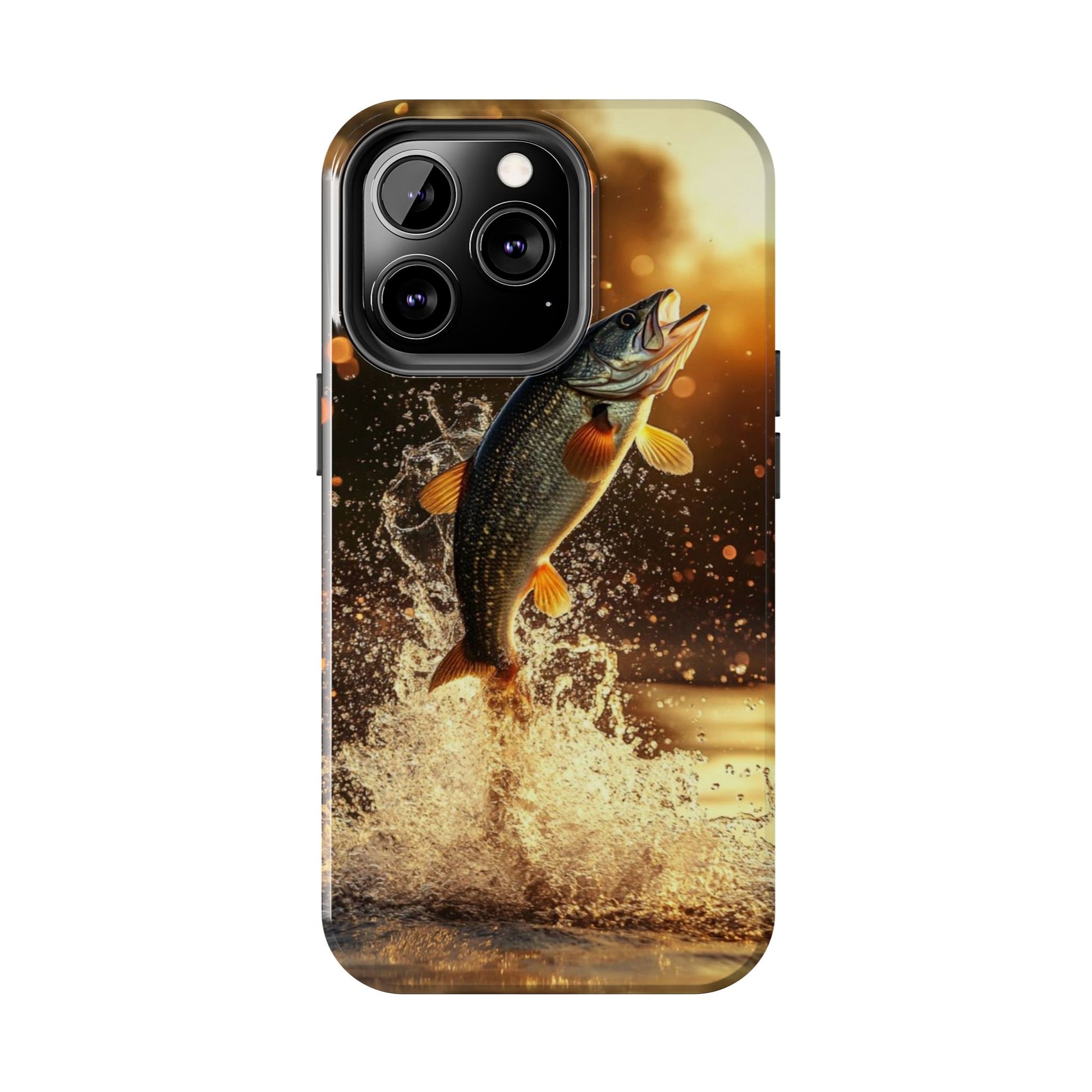 Jumping Bass Fish Theme Phone Cases for iPhones & Samsung Phones