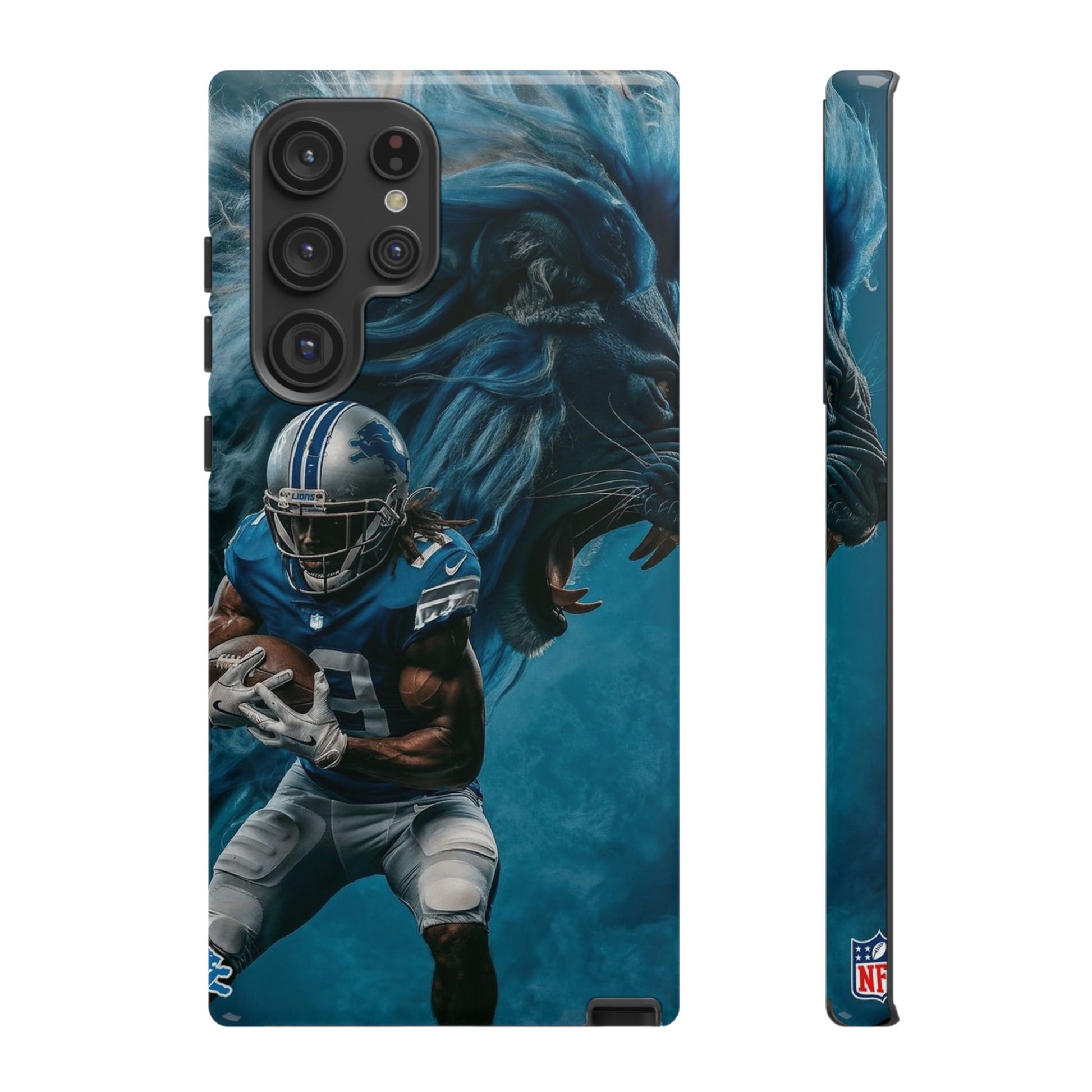 Detroit Lions Player Football Phone Case, Tough Cases for iPhones, Samsung, and Pixel