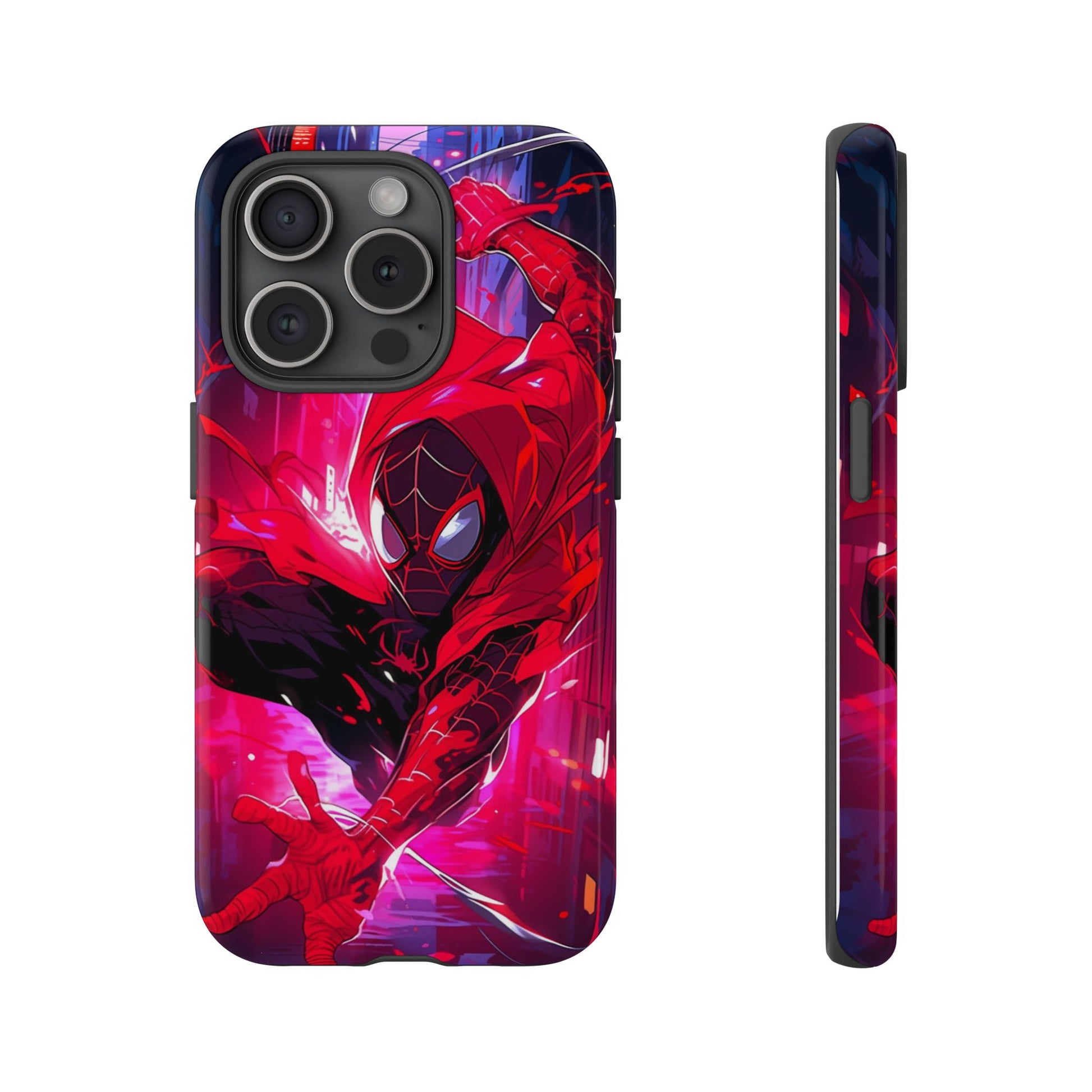 Miles Morales Spiderman Phone Case, Tough Cases for iPhones, Samsung, and Pixel