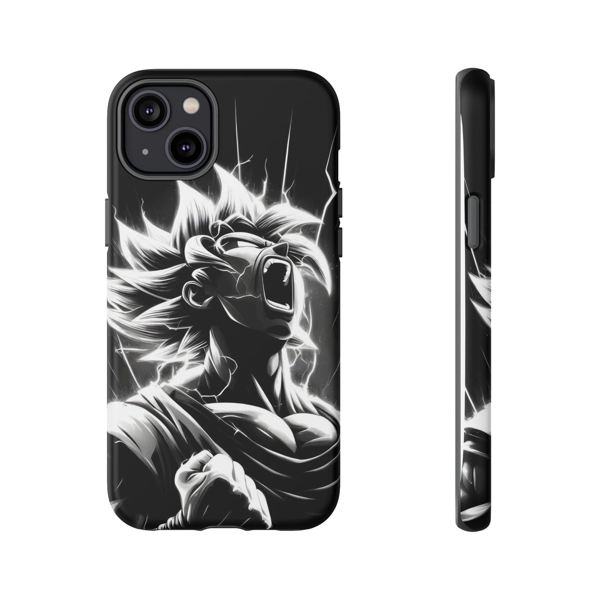 Anime Saiyan Rage Dragon ball Z Tough Cases for iPhones, Samsung, and Pixel