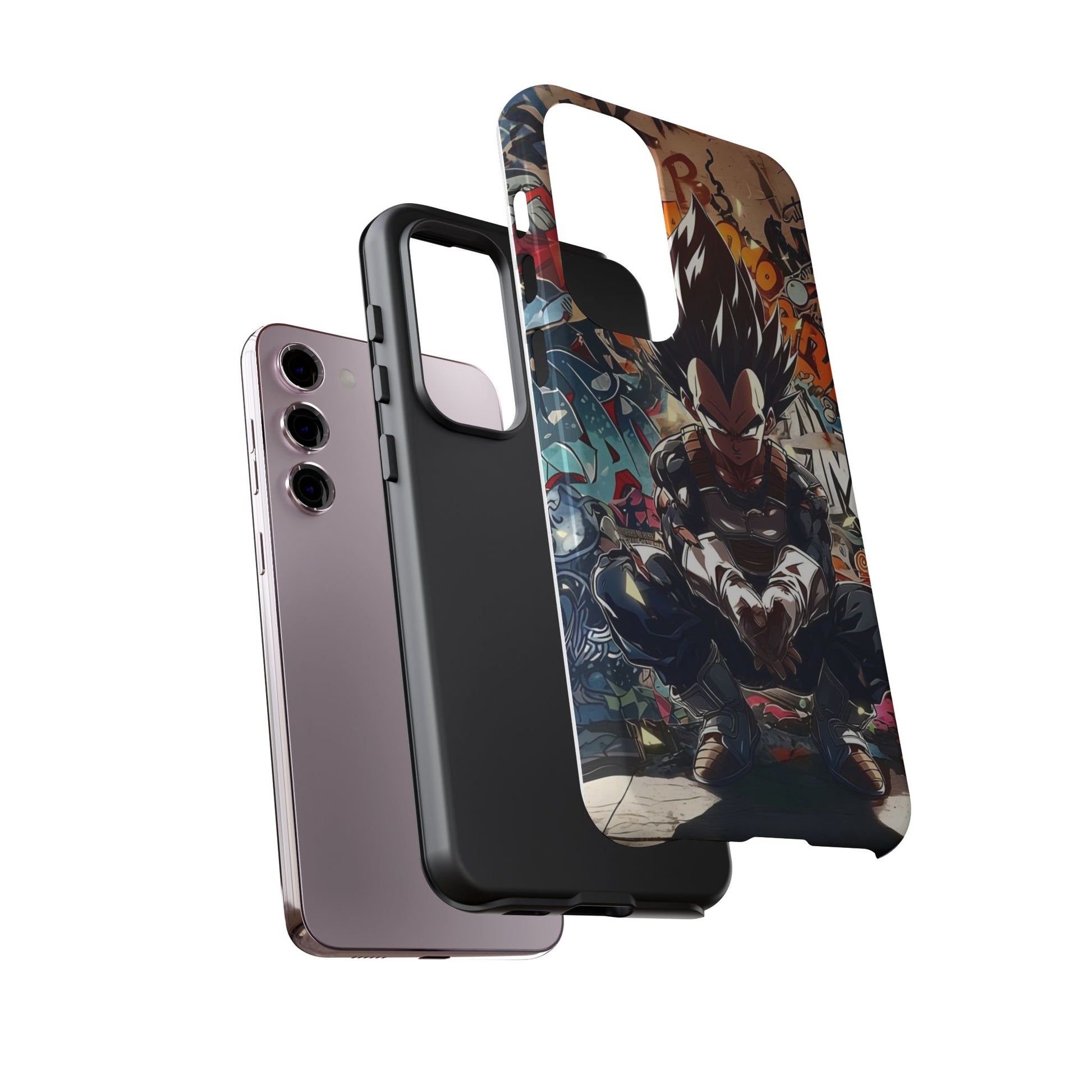 Anime Vegeta Dragon ball Z Tough Cases for iPhones, Samsung, and Pixel