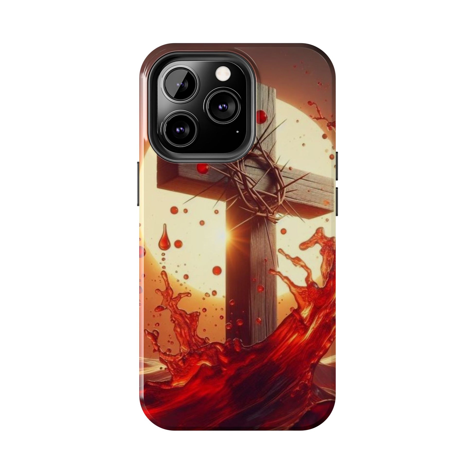Blood of Christ Christian Theme Phone Cases for iPhones & Samsung Phones