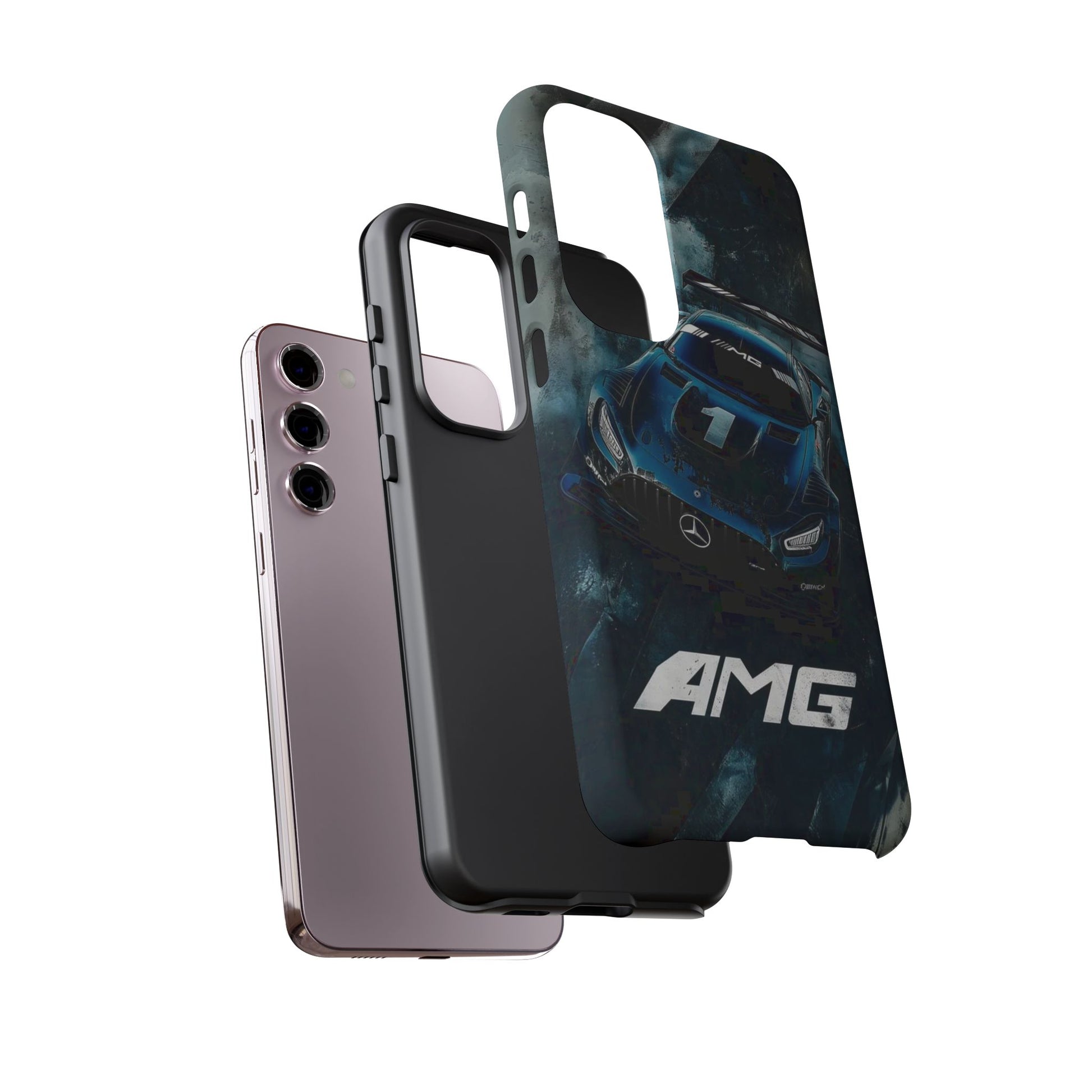 Mercedes AMG Racing Car Tough Cases for iPhones, Samsung, and Pixel