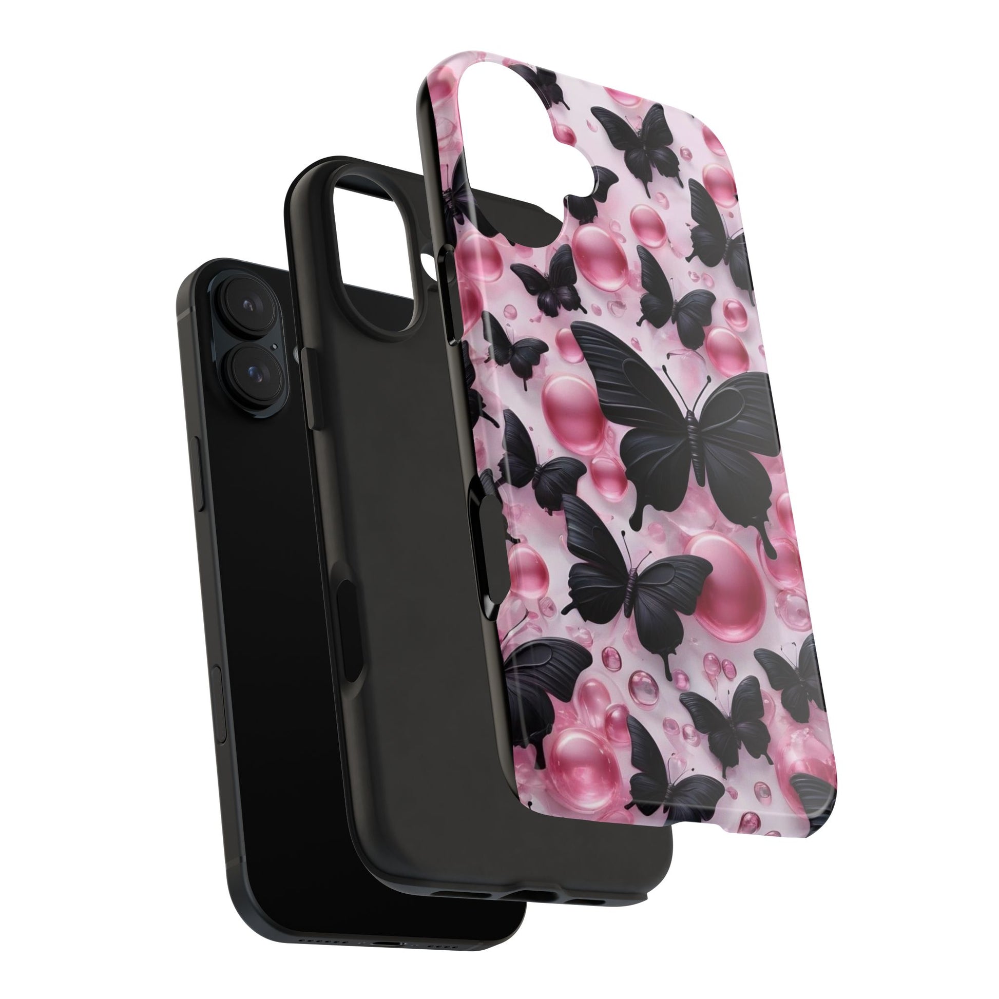 Pearls and Butterflies Theme Phone Cases for iPhones & Samsung Phones