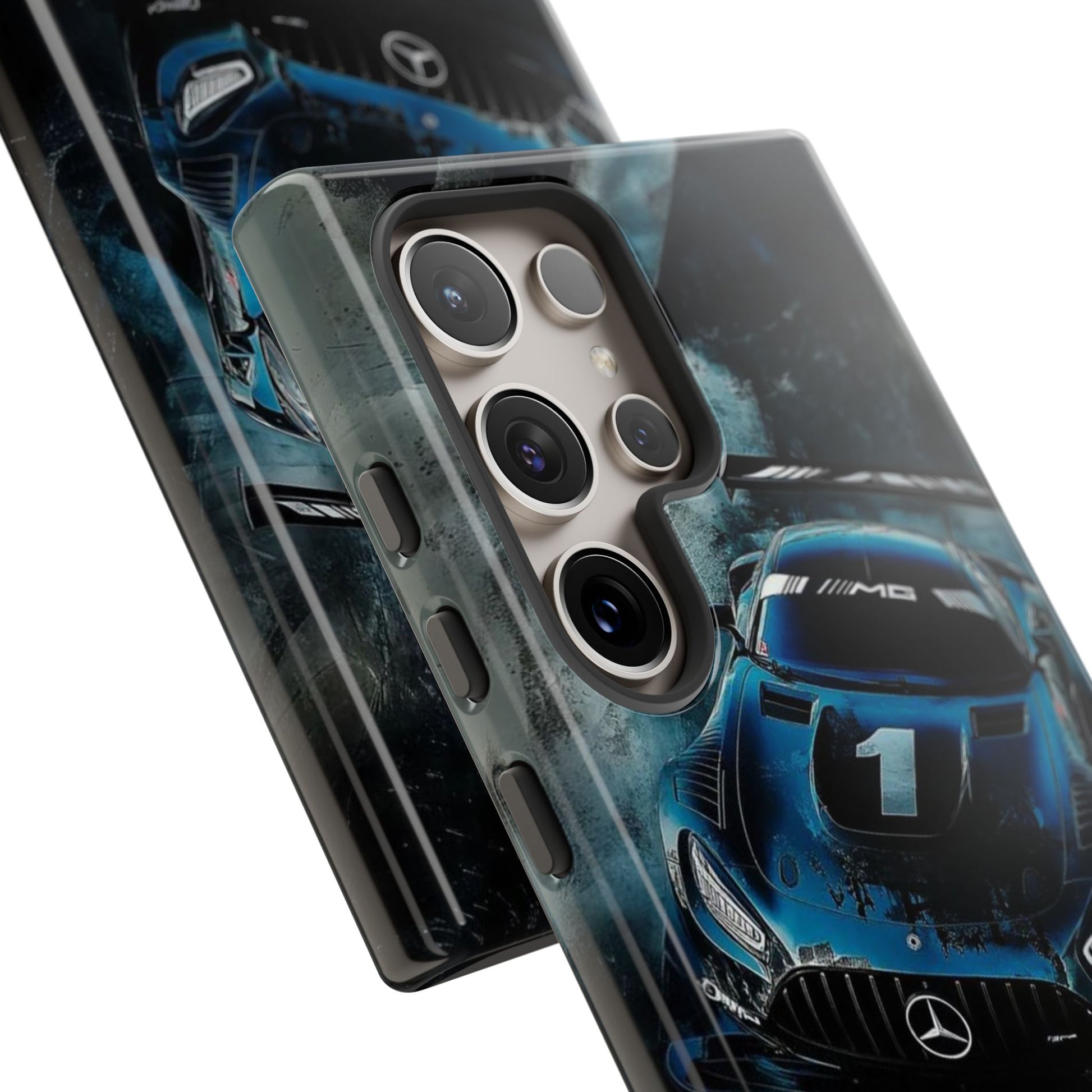 Mercedes AMG Racing Car Tough Cases for iPhones, Samsung, and Pixel