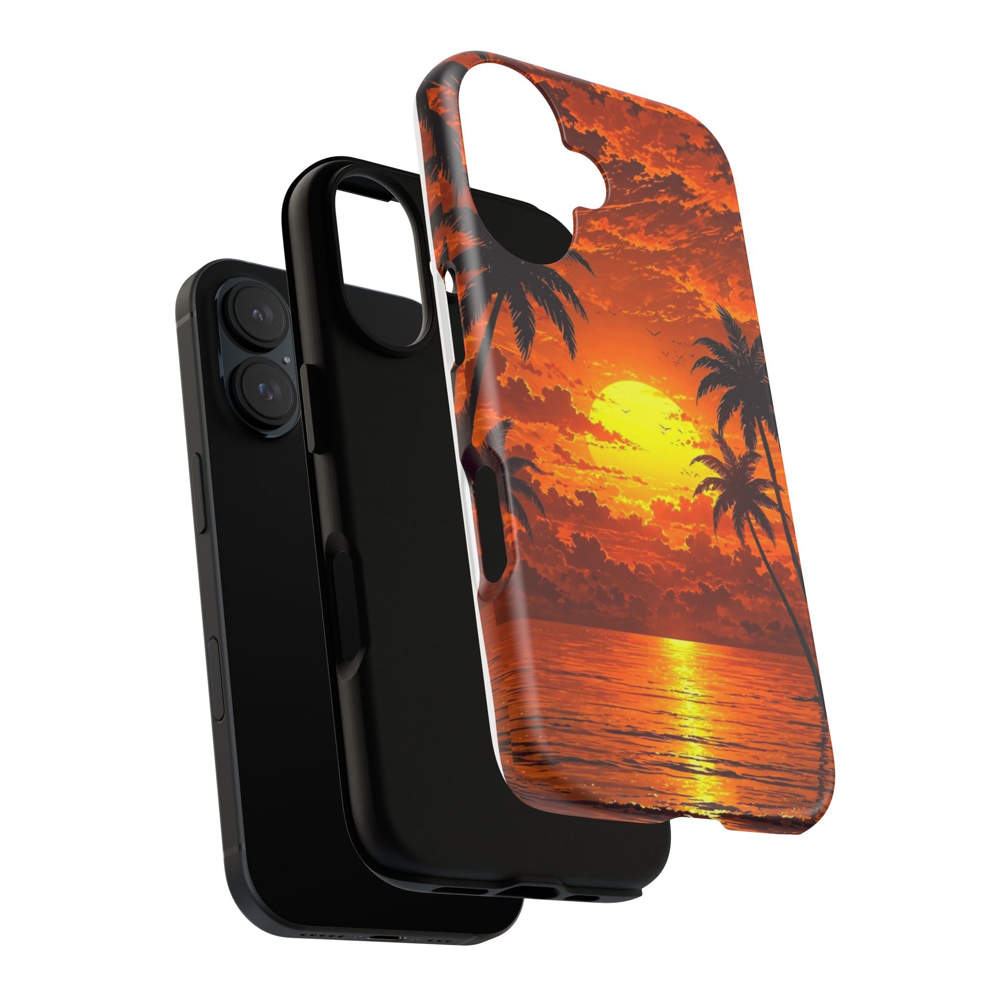 Beautiful Beach Sunset Tough Cases for iPhones, Samsung, and Pixel