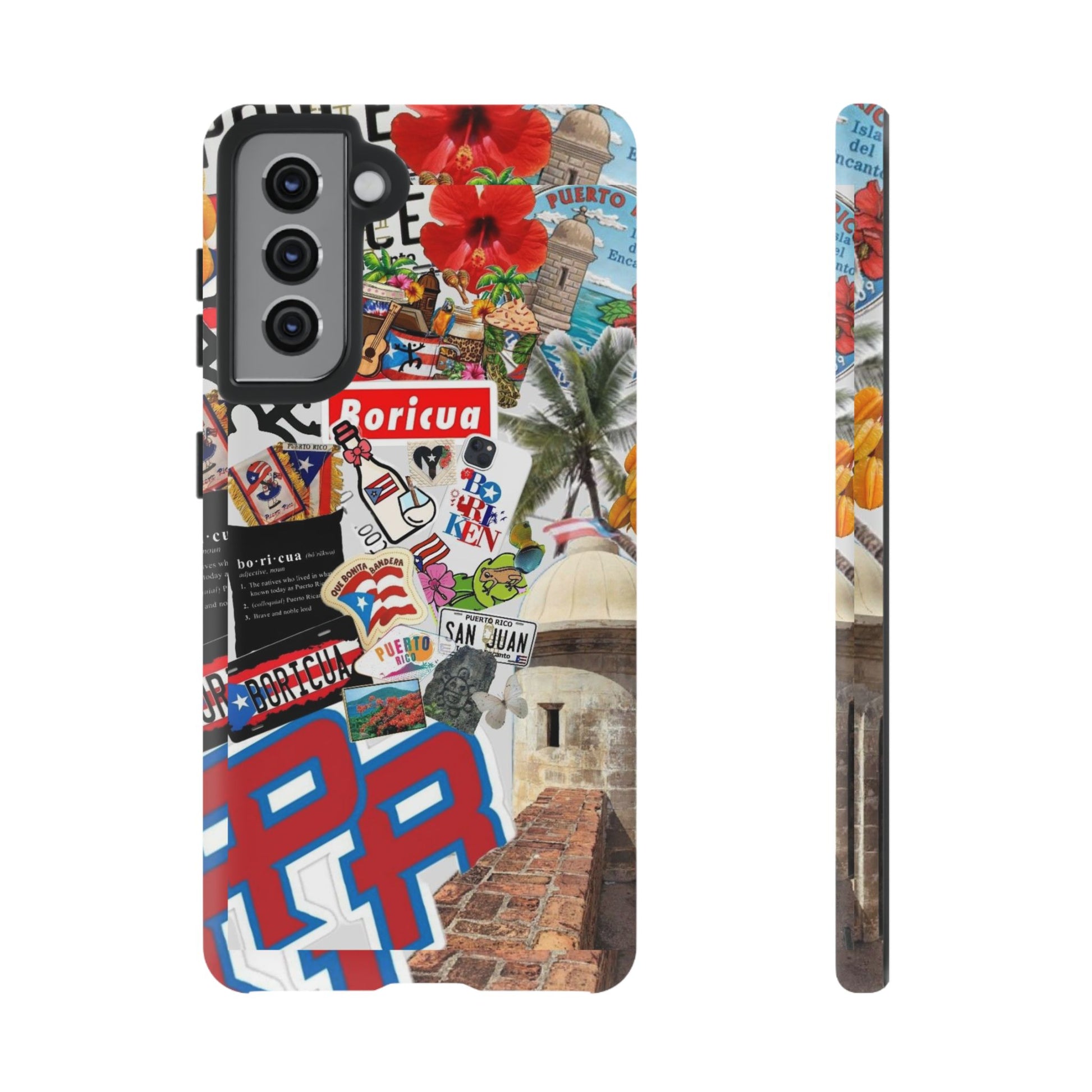 Puerto Rico Boricua Art Tough Cases for iPhones, Samsung, and Pixel