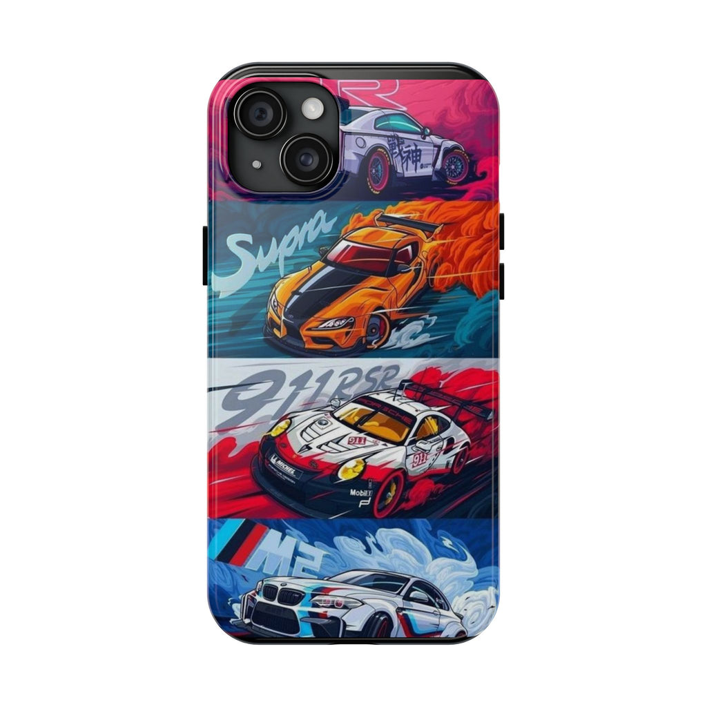 Import Cars Racing Art Inspired 2 Piece Iphone & Samsung Durable Phone Case