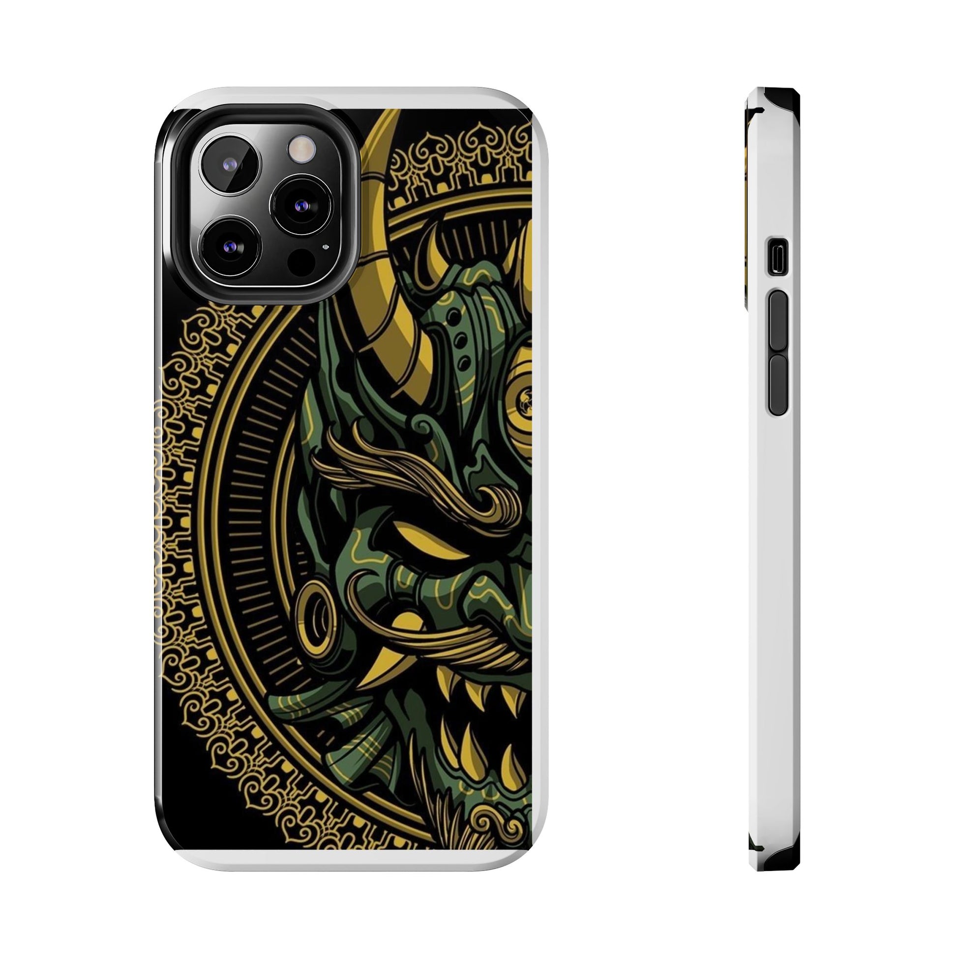 Kabuki Mask Theme Phone Cases for Iphones & Samsung Durable