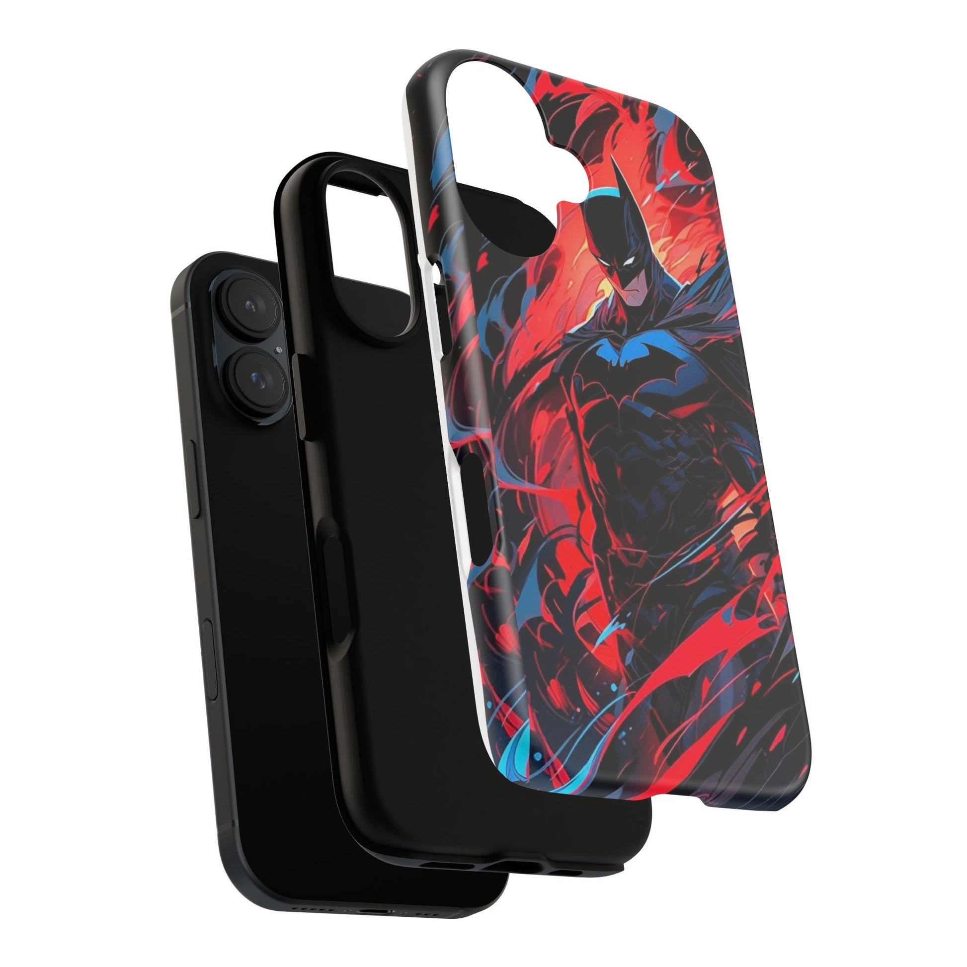The Dark Knight Batman Art Tough Cases for iPhones, Samsung, and Pixel