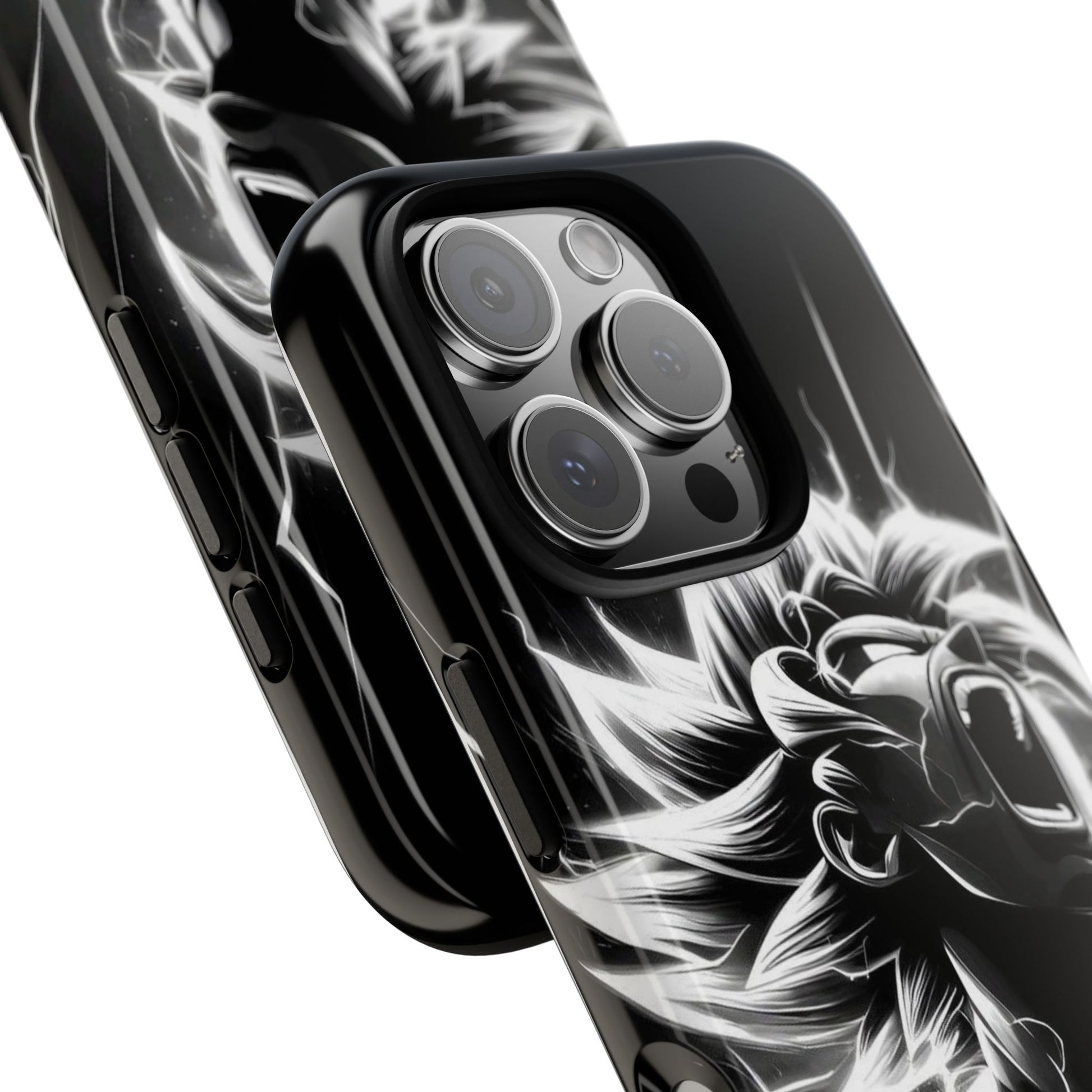 Anime Saiyan Rage Dragon ball Z Tough Cases for iPhones, Samsung, and Pixel