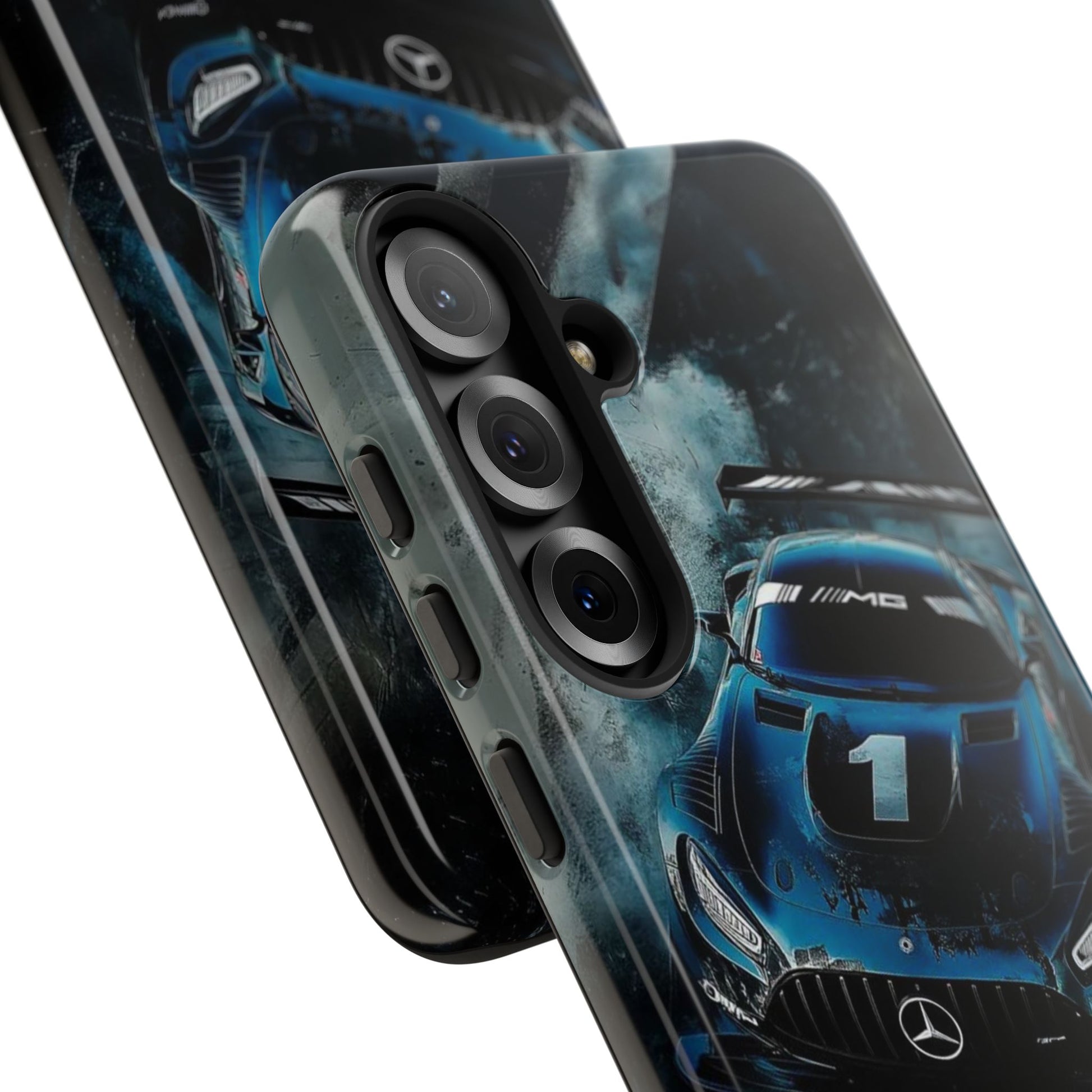 Mercedes AMG Racing Car Tough Cases for iPhones, Samsung, and Pixel