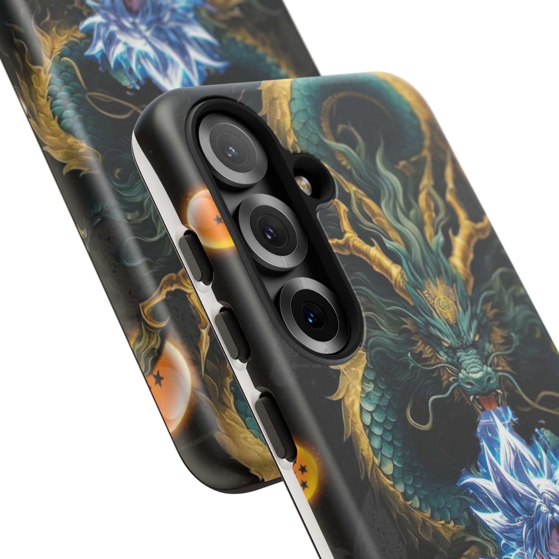 Anime Goku x Shenron Dragonball Z Tough Cases for iPhones, Samsung, and Pixel