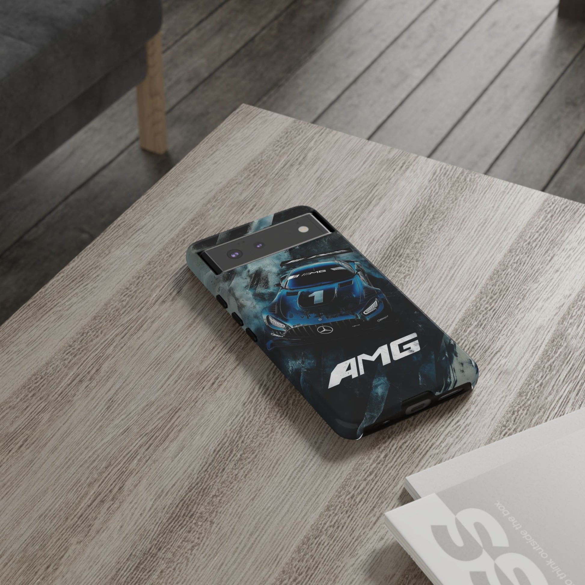 Mercedes AMG Racing Car Tough Cases for iPhones, Samsung, and Pixel