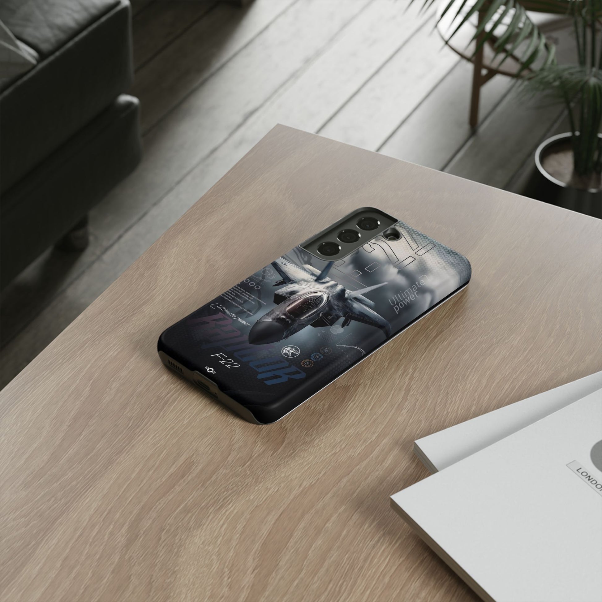 F-22 Raptor Fighter Jet Tough Cases for iPhones, Samsung, and Pixel