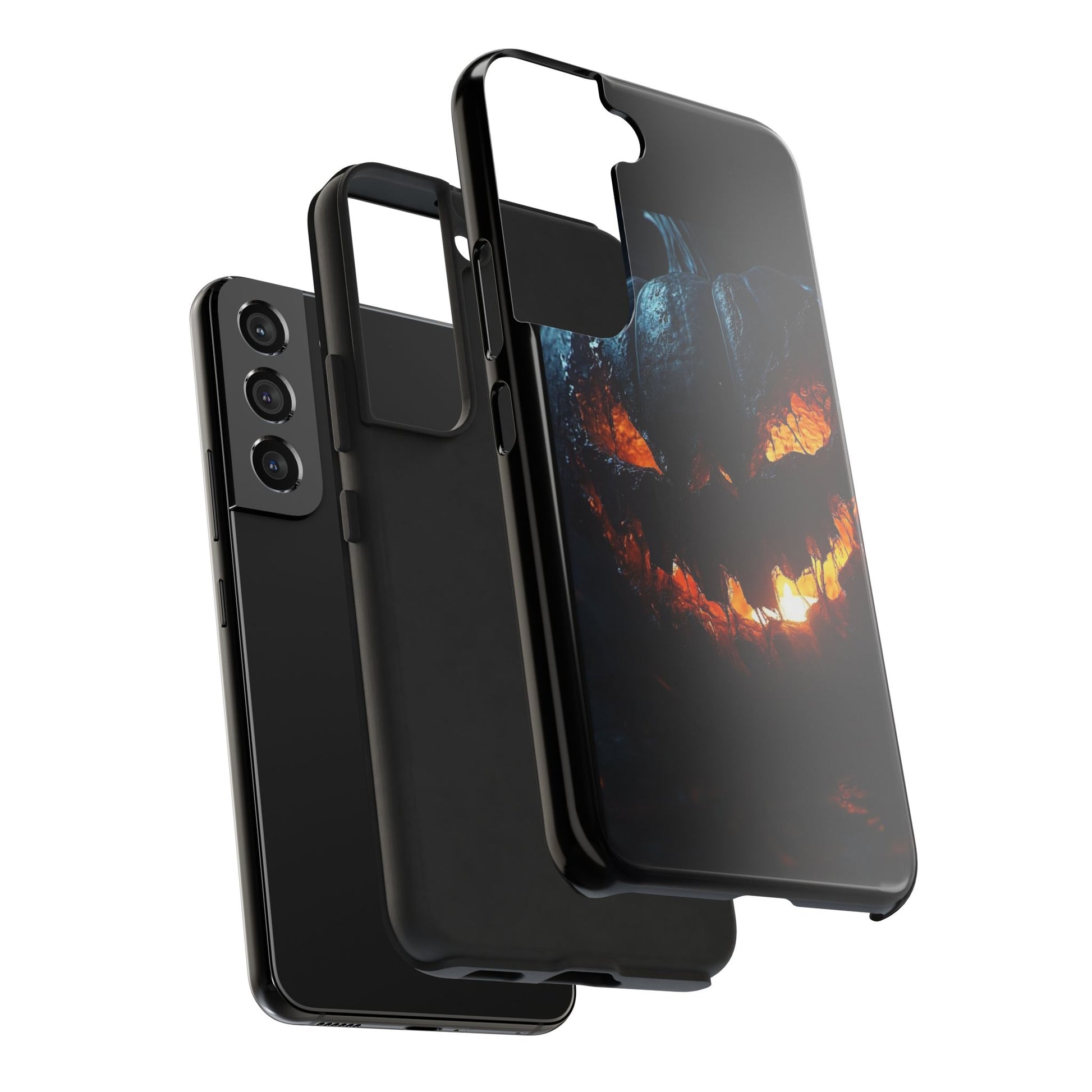 Scary Pumpkin Halloween Theme Phone Cases for iPhones & Samsung Phones