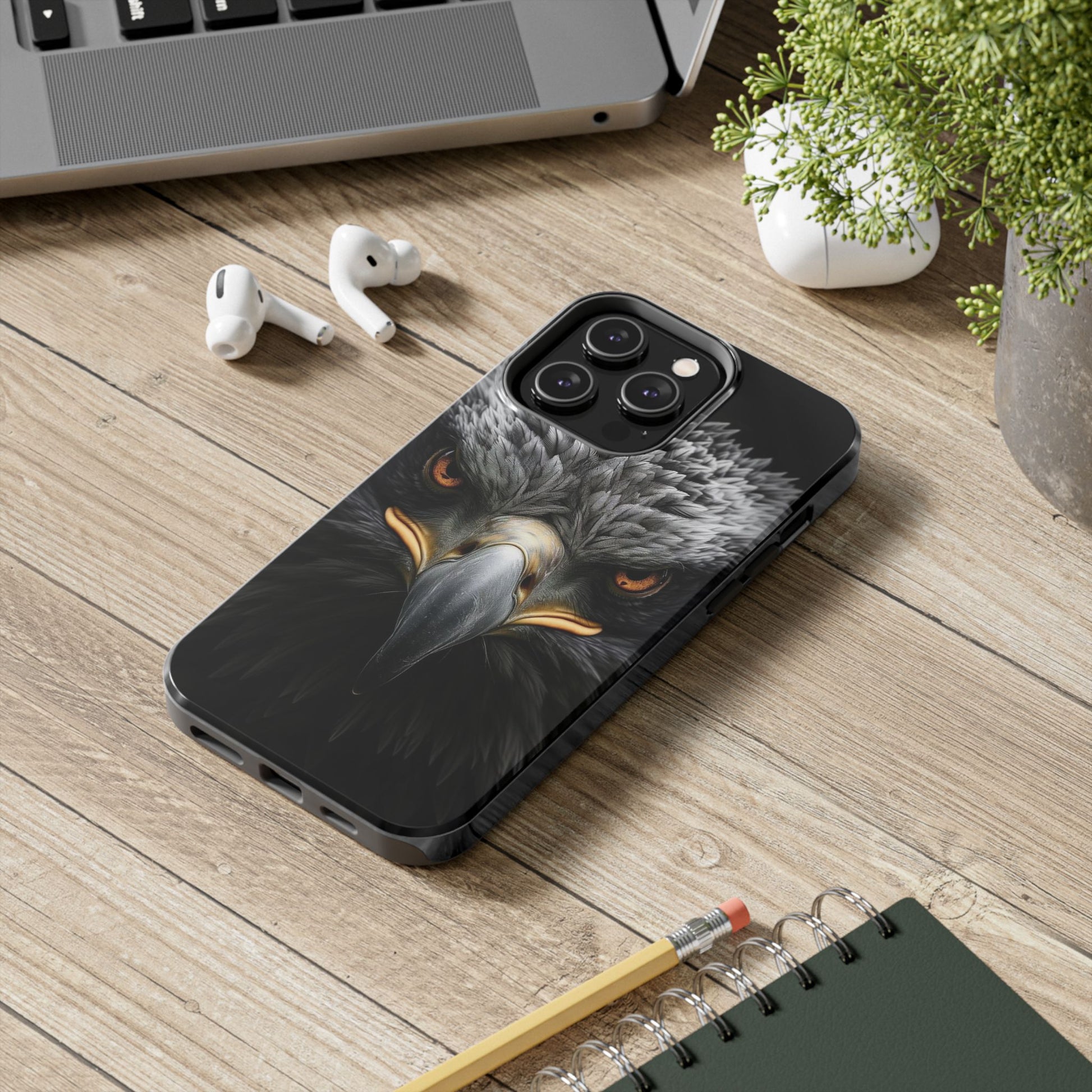 Mean Eagle Stare Theme Phone Cases for iPhones & Samsung Phones