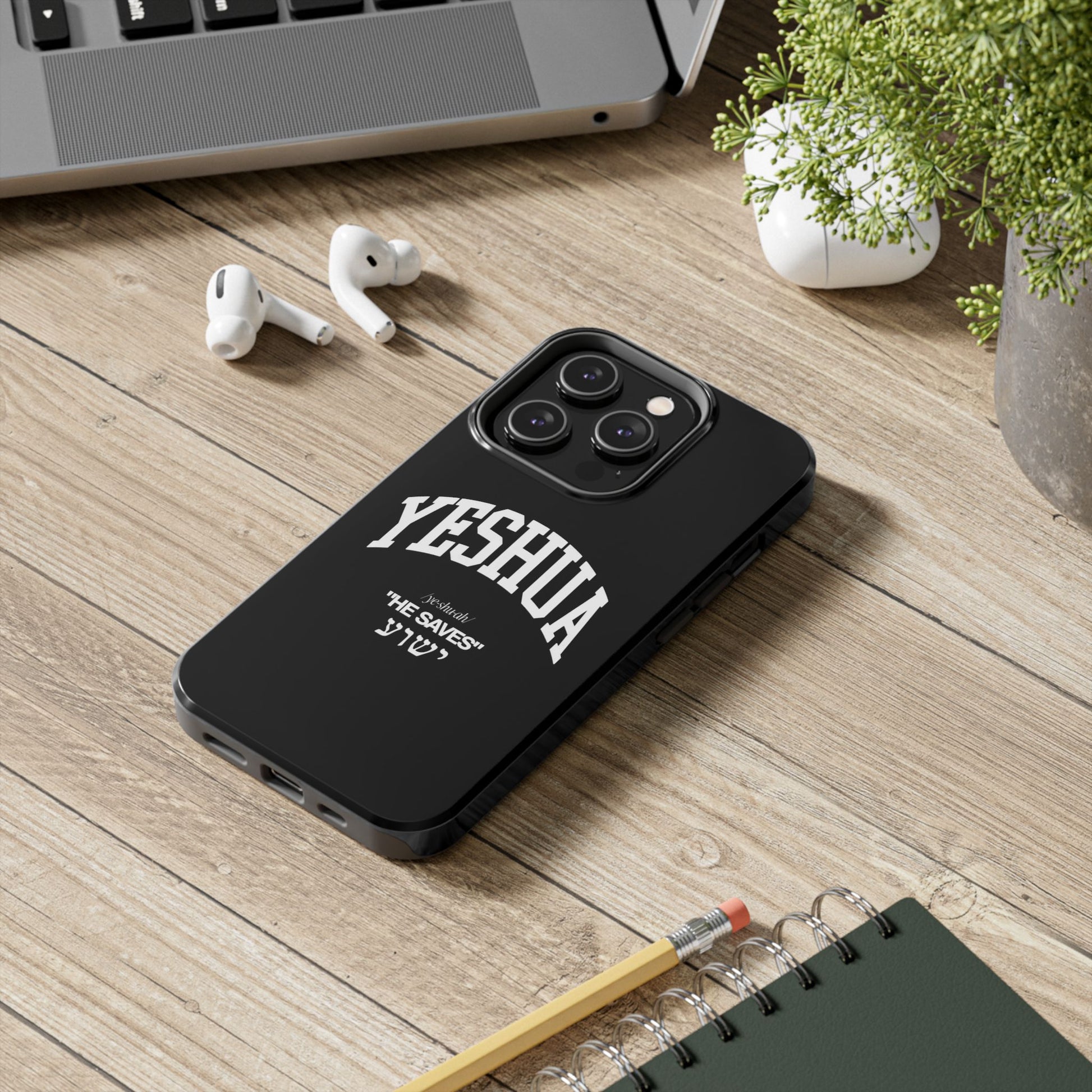 Yeshua He Saves Christian Theme Phone Cases for iPhones & Samsung Phones