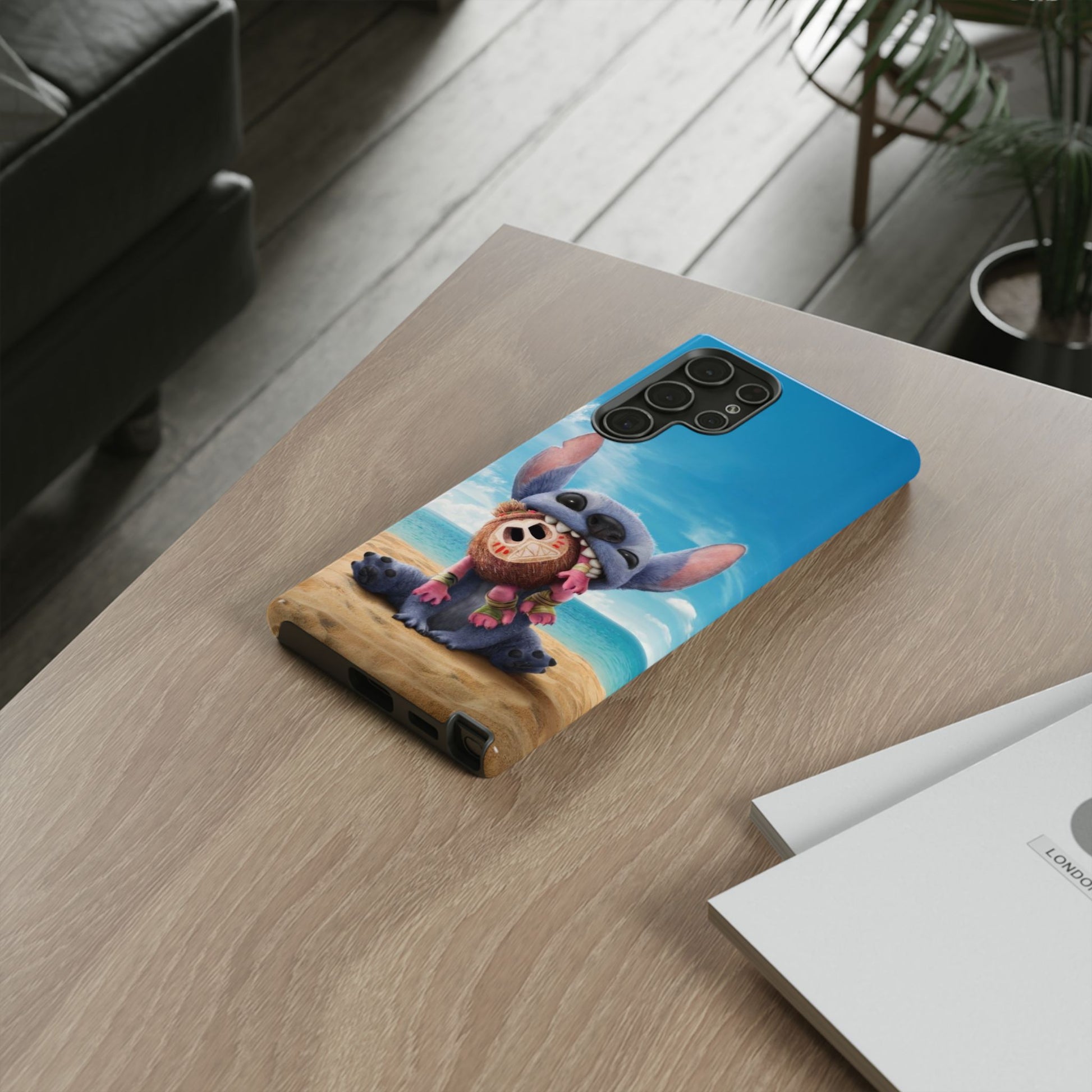 Stitch Beach Sunset Landscape Phone Case for iPhone, Samsung Galaxy, & Pixel Phones