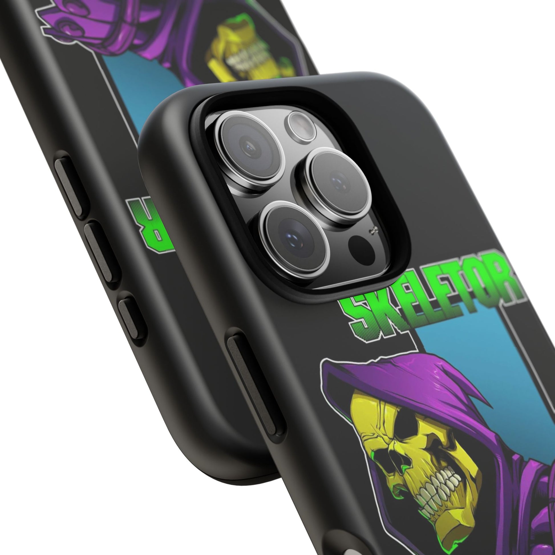 Skeletor Tough Cases for iPhones, Samsung, and Pixel