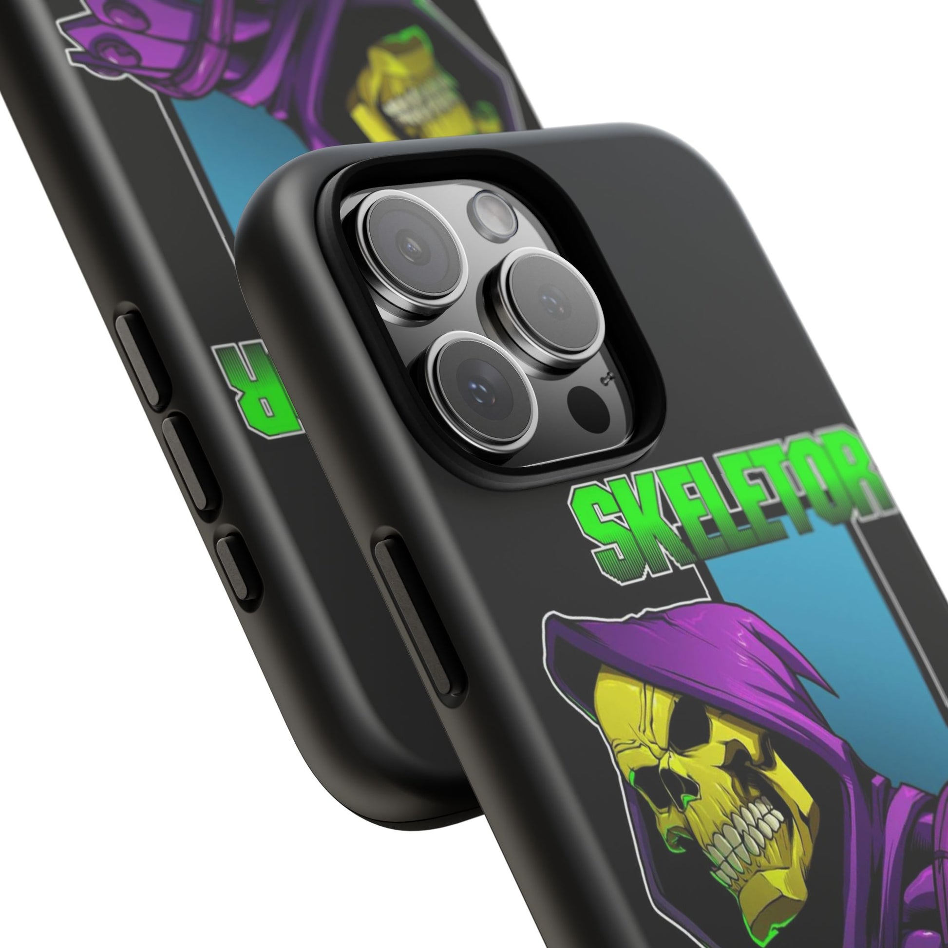 Skeletor Tough Cases for iPhones, Samsung, and Pixel
