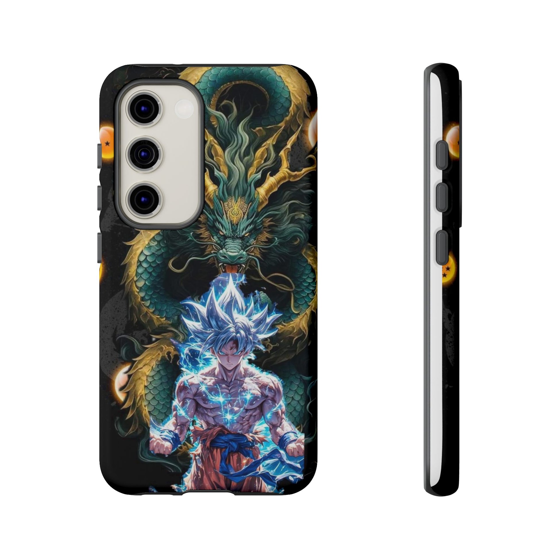 Anime Goku x Shenron Dragonball Z Tough Cases for iPhones, Samsung, and Pixel