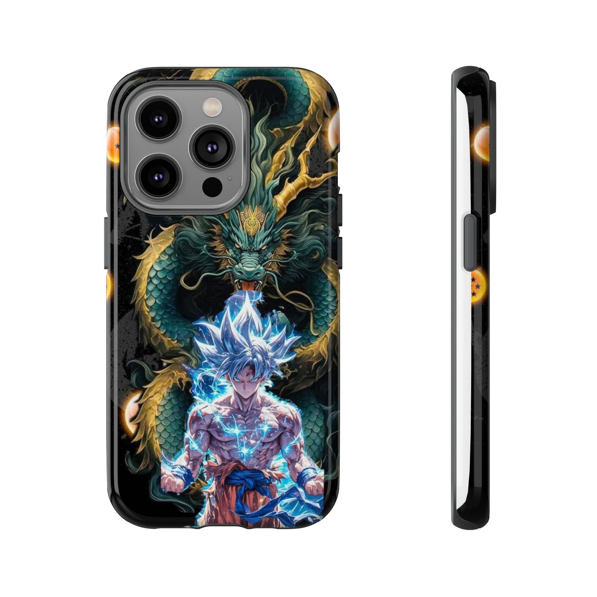Anime Goku x Shenron Dragonball Z Tough Cases for iPhones, Samsung, and Pixel
