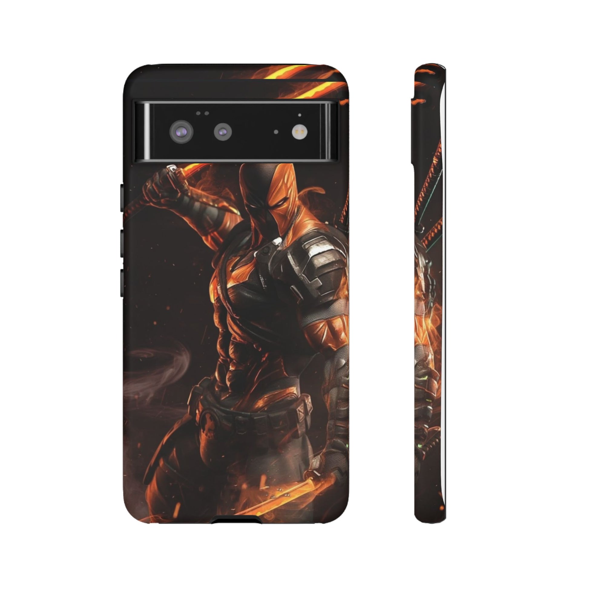DC Comics Death Stroke Tough Cases for iPhones, Samsung, and Pixel
