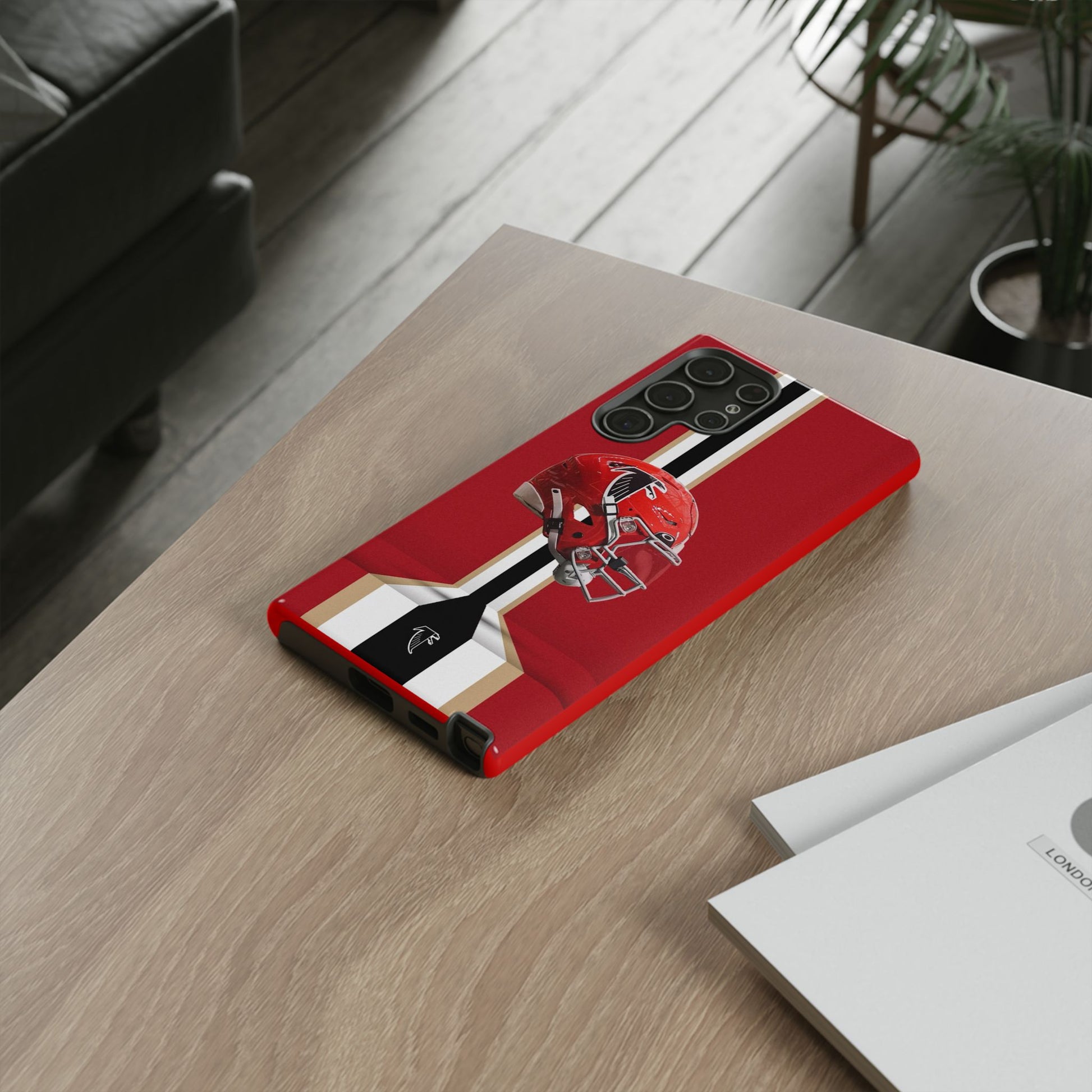 Atlanta Falcons Football Helmet Logo Tough Cases for iPhones, Samsung, and Pixel