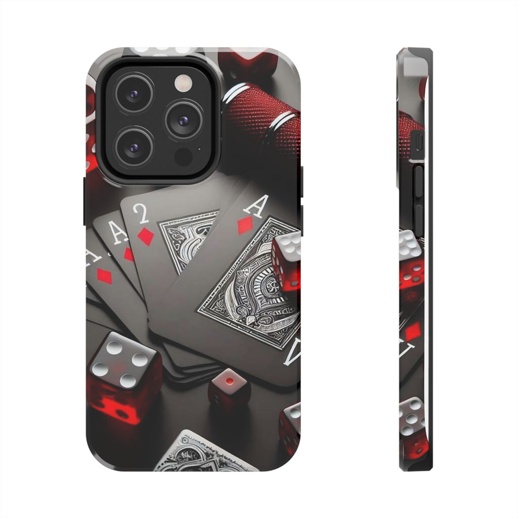 Casino Cards, Dice, and Chips Theme Phone Cases for Iphones & Samsung Phones