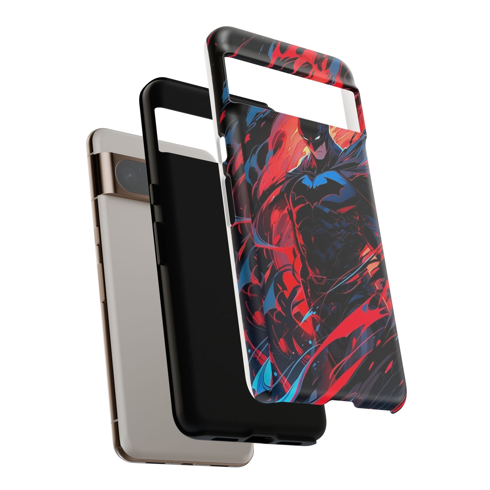 The Dark Knight Batman Art Tough Cases for iPhones, Samsung, and Pixel