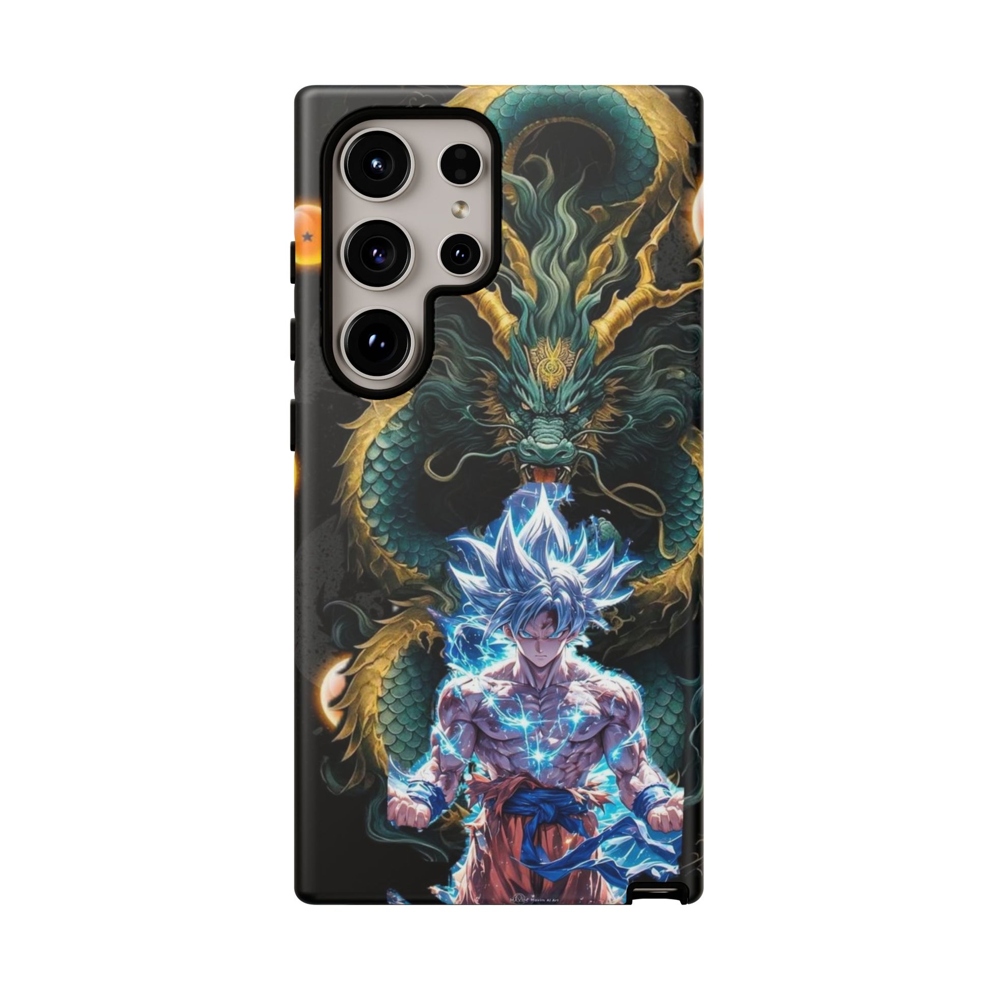 Anime Goku x Shenron Dragonball Z Tough Cases for iPhones, Samsung, and Pixel
