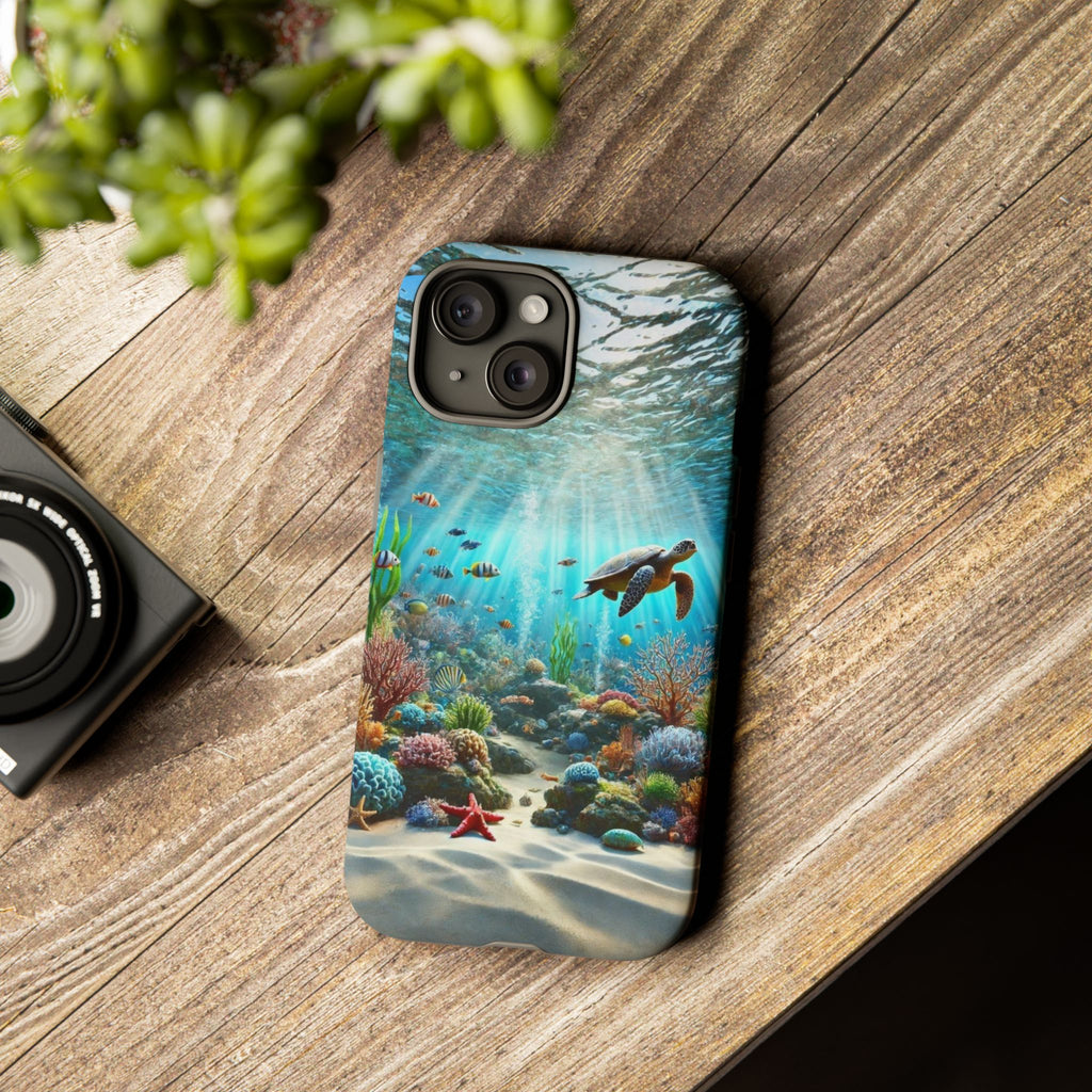 Under Sea Landscape Tough Cases for iPhones, Samsung, and Pixel