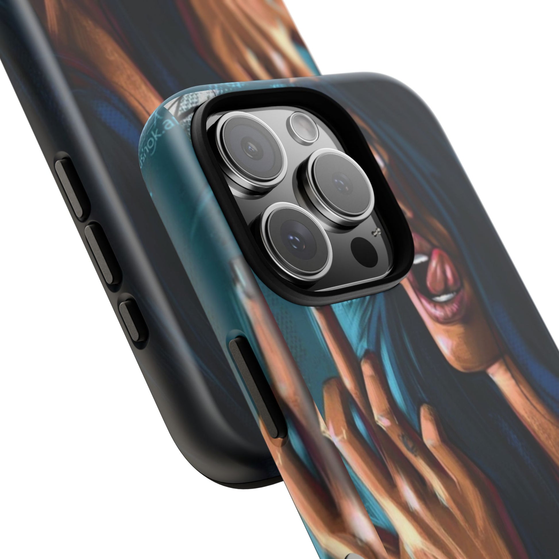 Tough Girl Theme Urban Design Cases for iPhones, Samsung, and Pixel