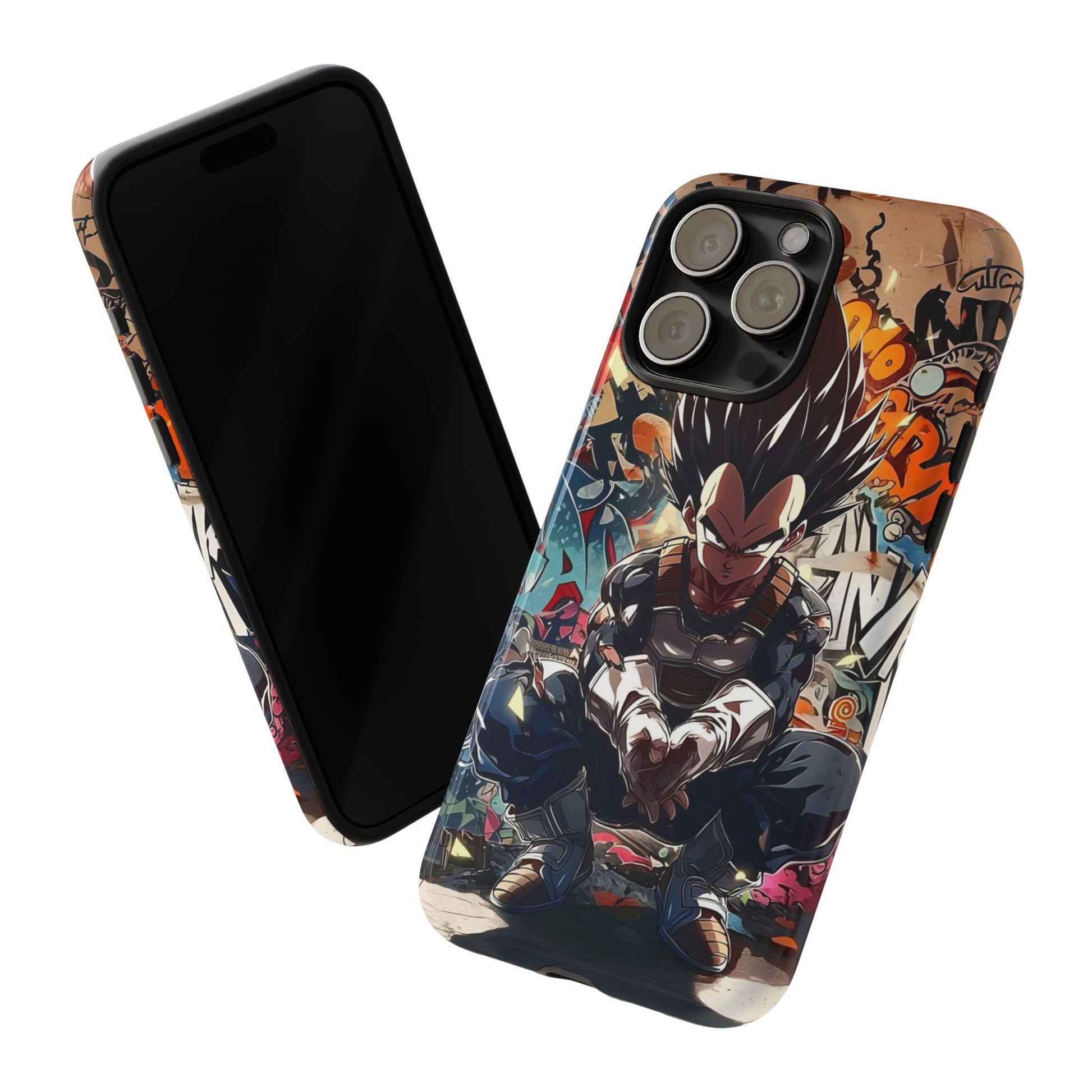 Anime Vegeta Dragon ball Z Tough Cases for iPhones, Samsung, and Pixel