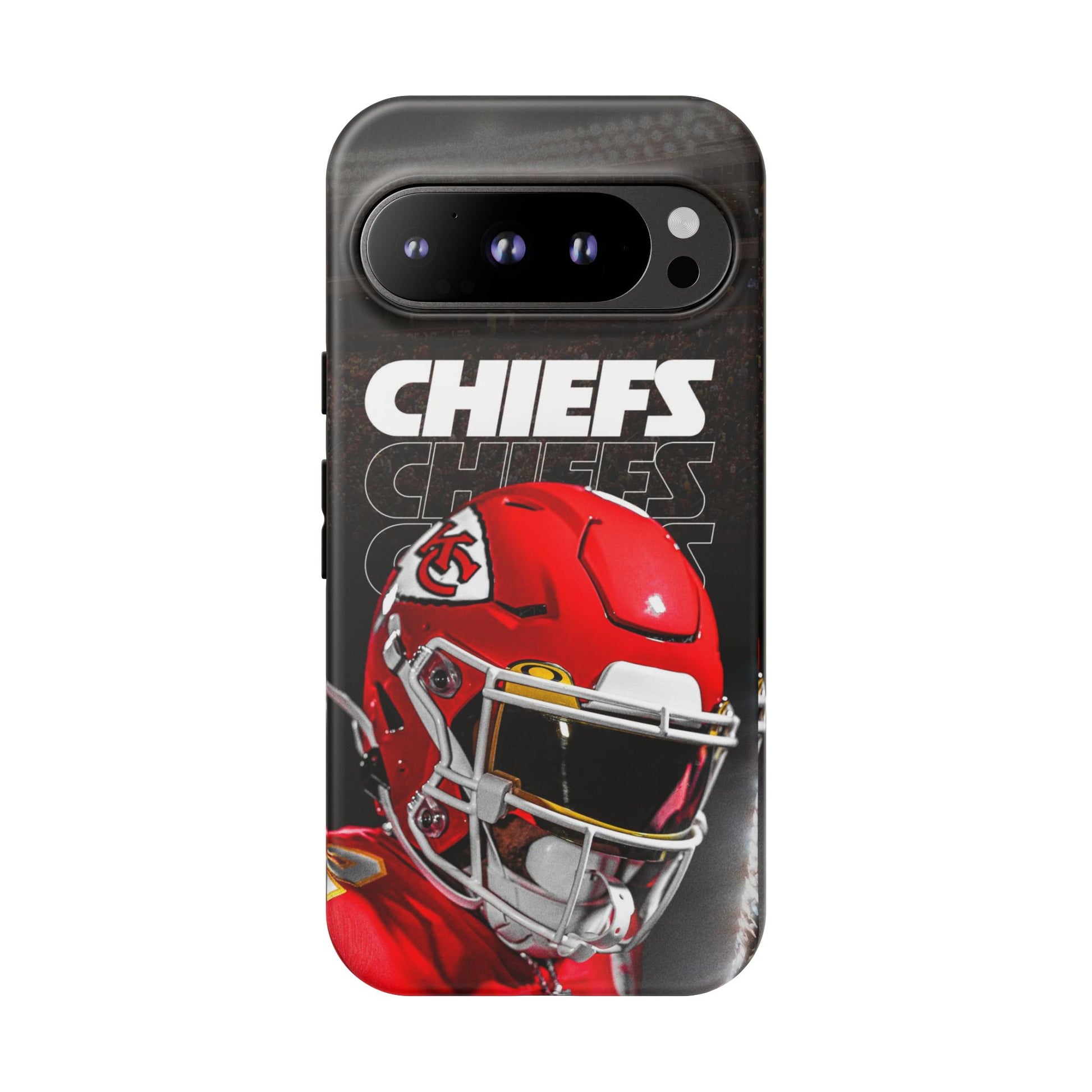 Kansas City Chiefs Football Helmet Logo Tough Cases for iPhones, Samsung, and Pixel