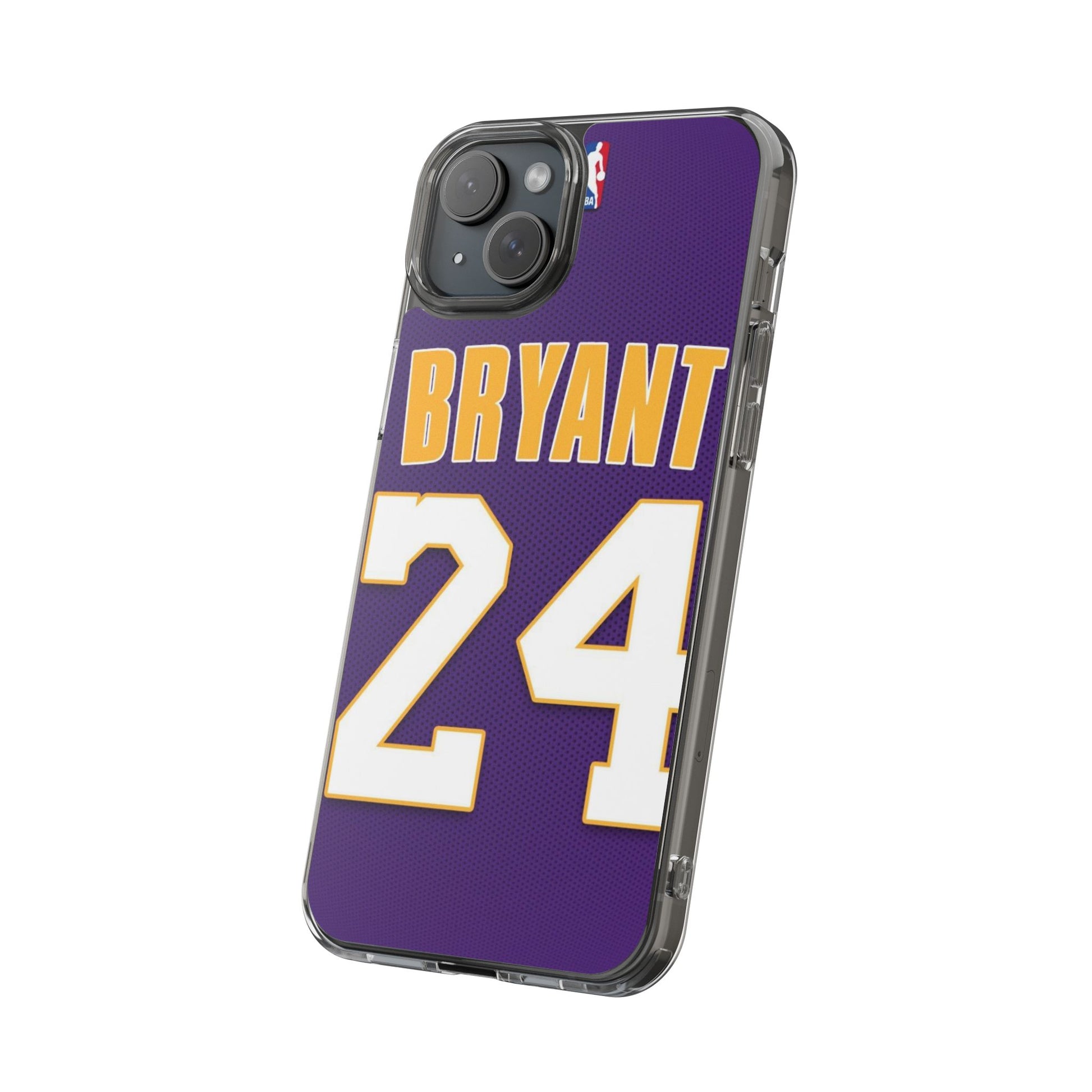 Kobe Purple Basketball Jersey Inspired design Clear Phone Cases