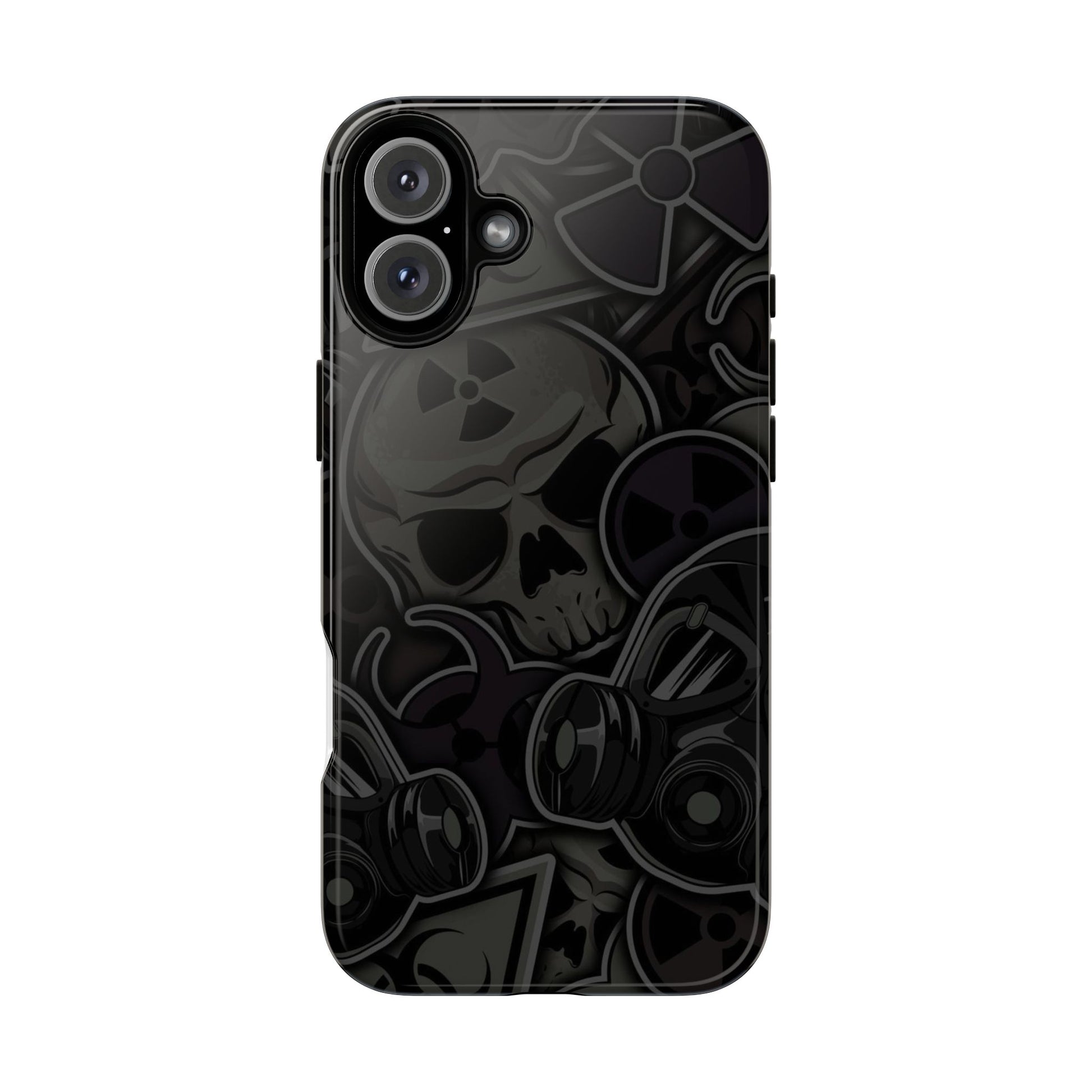 Tough Cases Phone Case, Edgy Skull Design Phone Cover, Gothic Cell Phone Shell