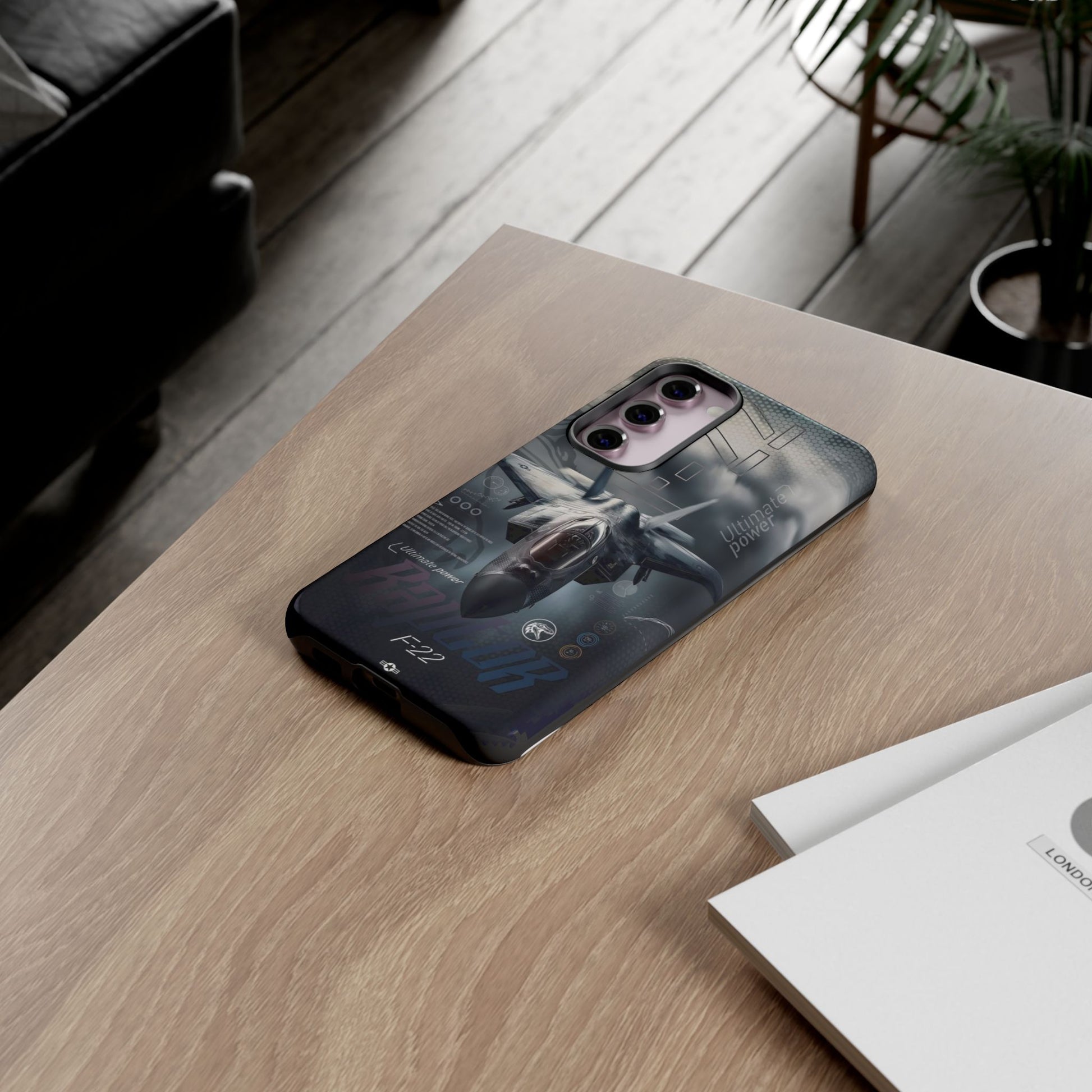 F-22 Raptor Fighter Jet Tough Cases for iPhones, Samsung, and Pixel
