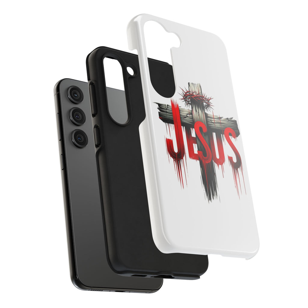 Jesus Cross and Crown Christian Theme Phone Cases for iPhones & Samsung Phones