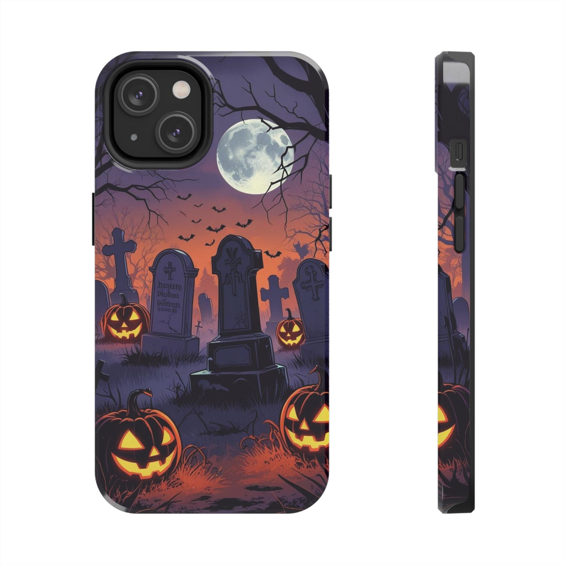 Graveyard Halloween Theme Phone Cases for iPhones & Samsung Phones
