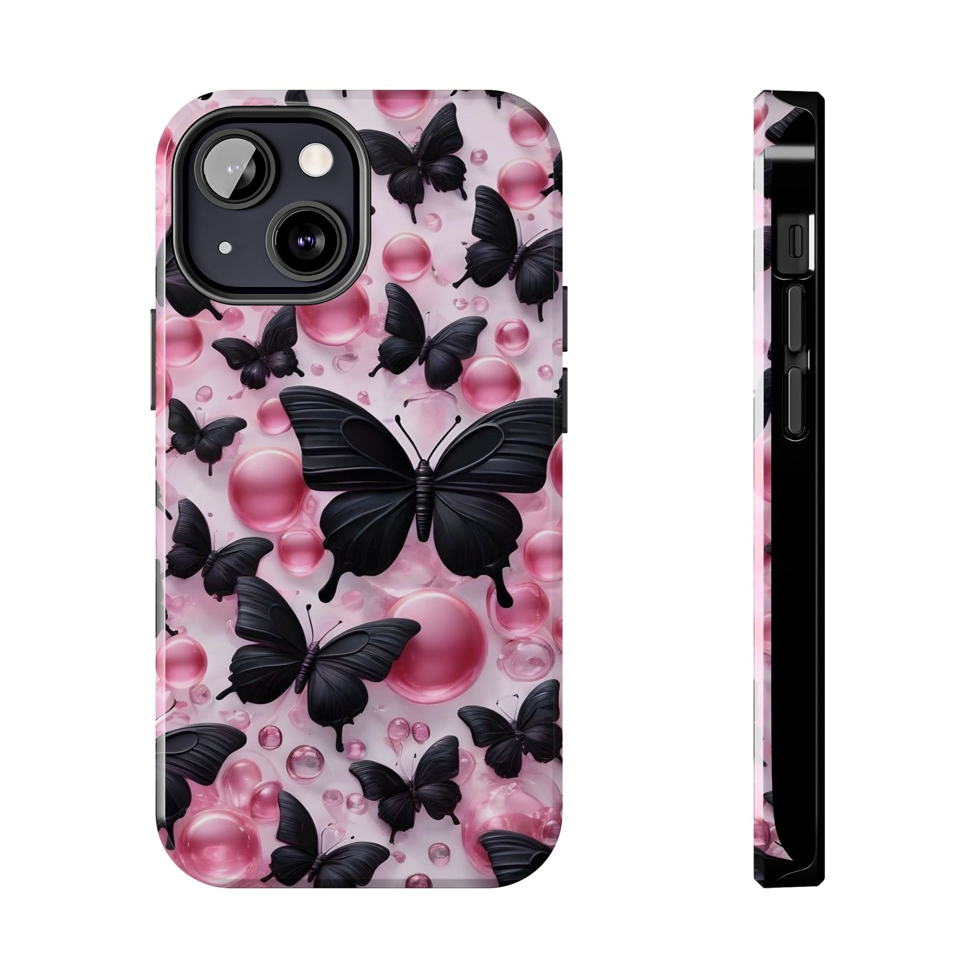 Pearls and Butterflies Theme Phone Cases for iPhones & Samsung Phones