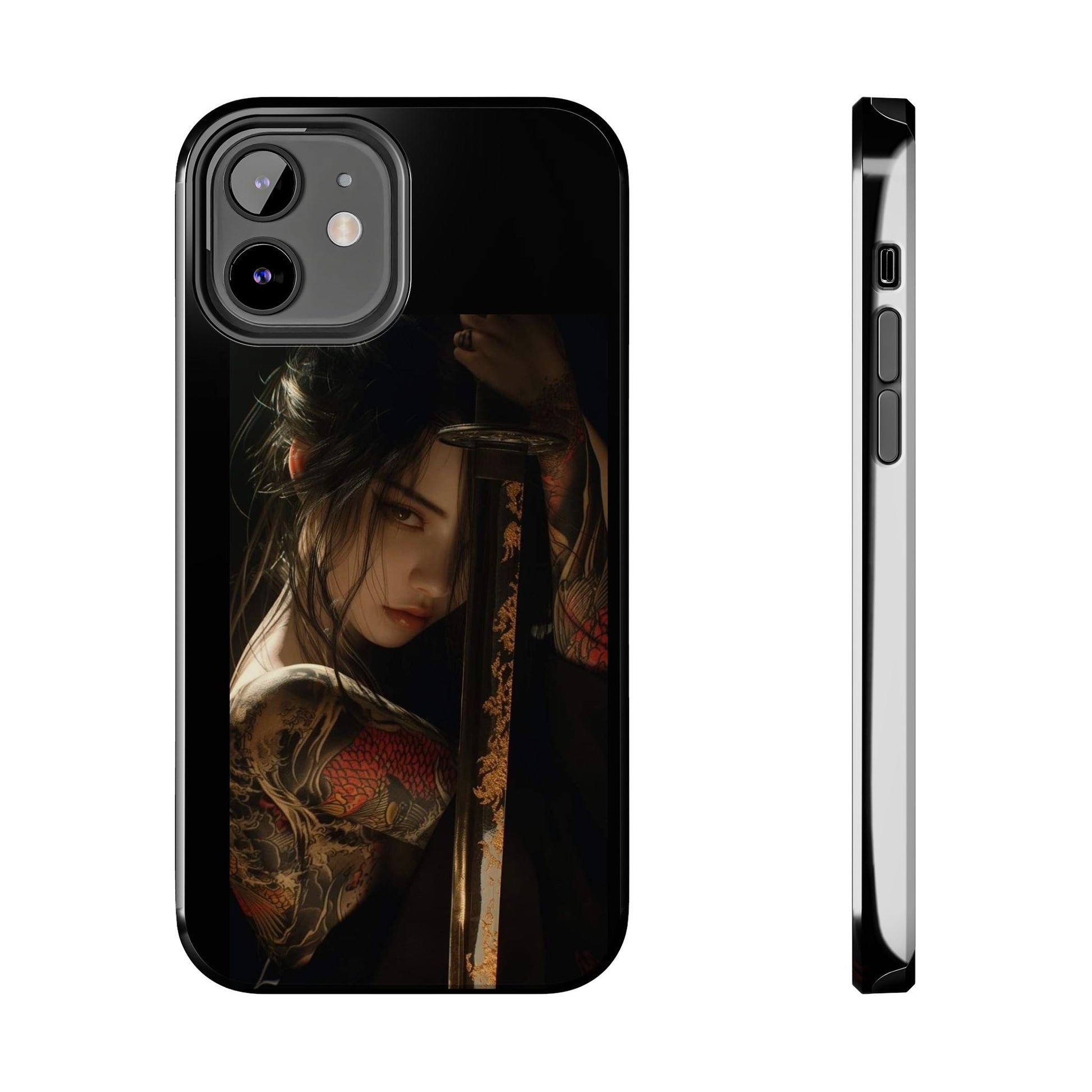Samurai Female Warrior Design Phone Cases for iPhone & Samsung Galaxy Phones