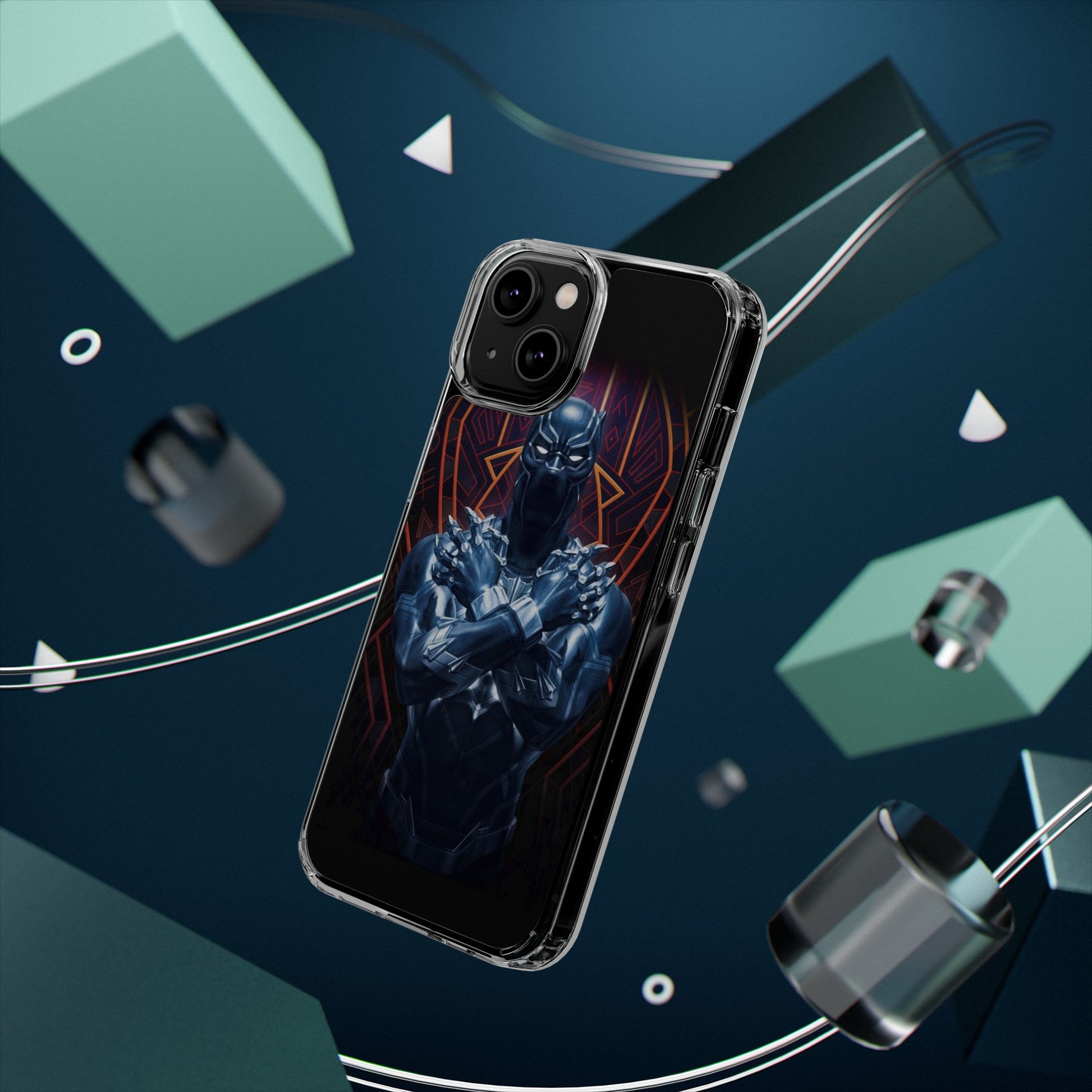 Black Panther Super Hero iPhone & Samsung Case, Wireless Charging compatible