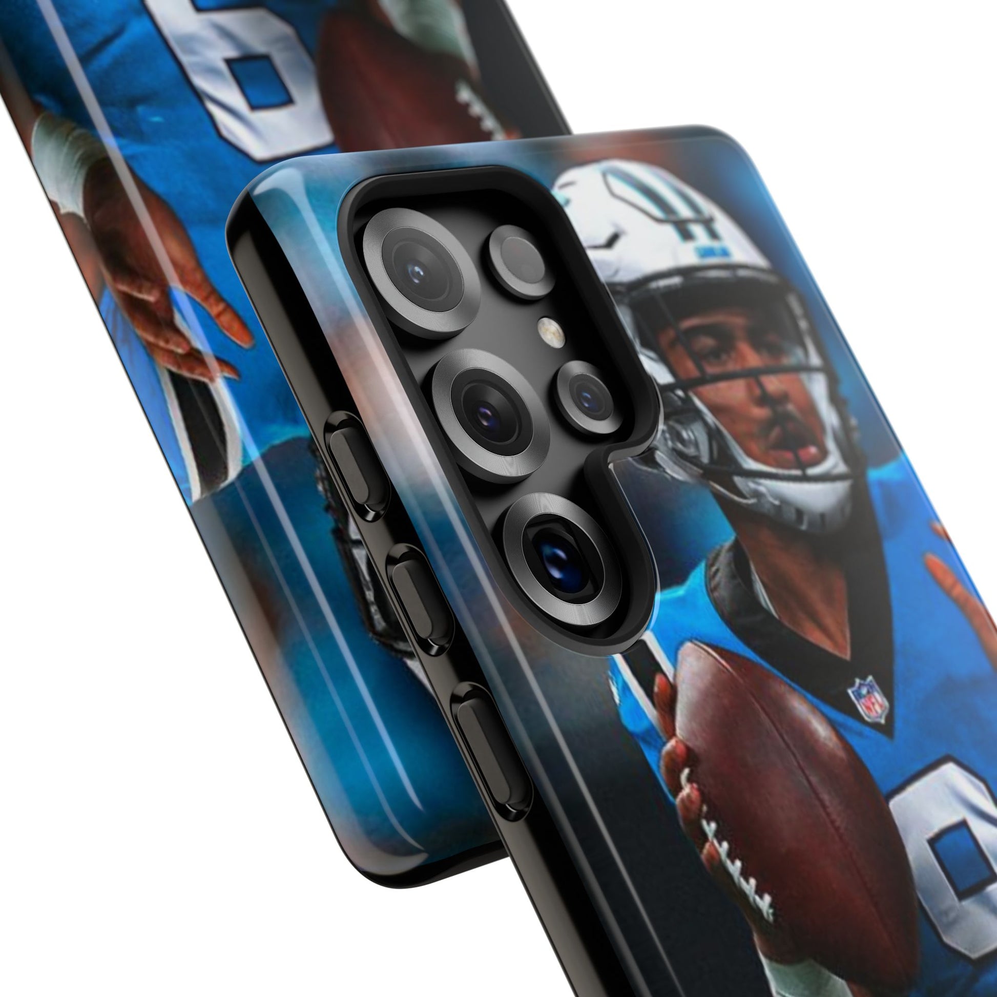 Carolina Panthers Bryce Young Football Tough Cases for iPhones, Samsung, and Pixel